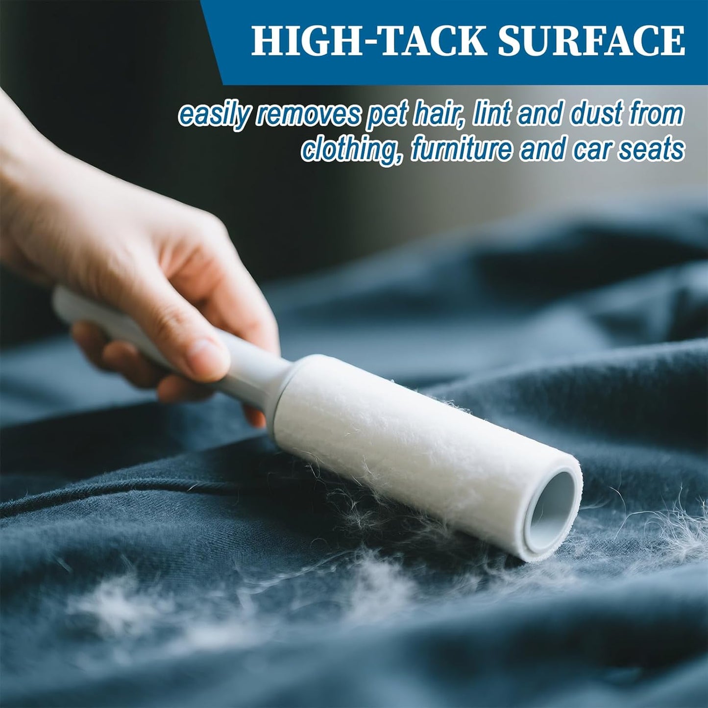 8 Pcs Mini Lint Roller, Lint Roller for Travel Size Sticky Removing Tool House Essentials for Pet Hair Removal Travel Clothes Gifts Bags Furniture Car Seat