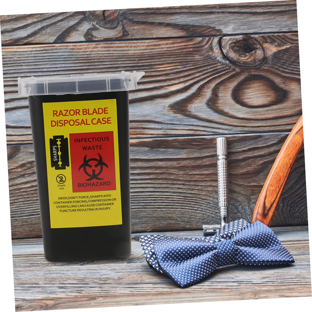 2pcs Boxes Blade Storage Box Razor Disposal Case Barber Blade Garbage Cans Storage Disposable Containers Square Tool Portable Shaver Waste Blades Containers Blades Dispenser Makeup