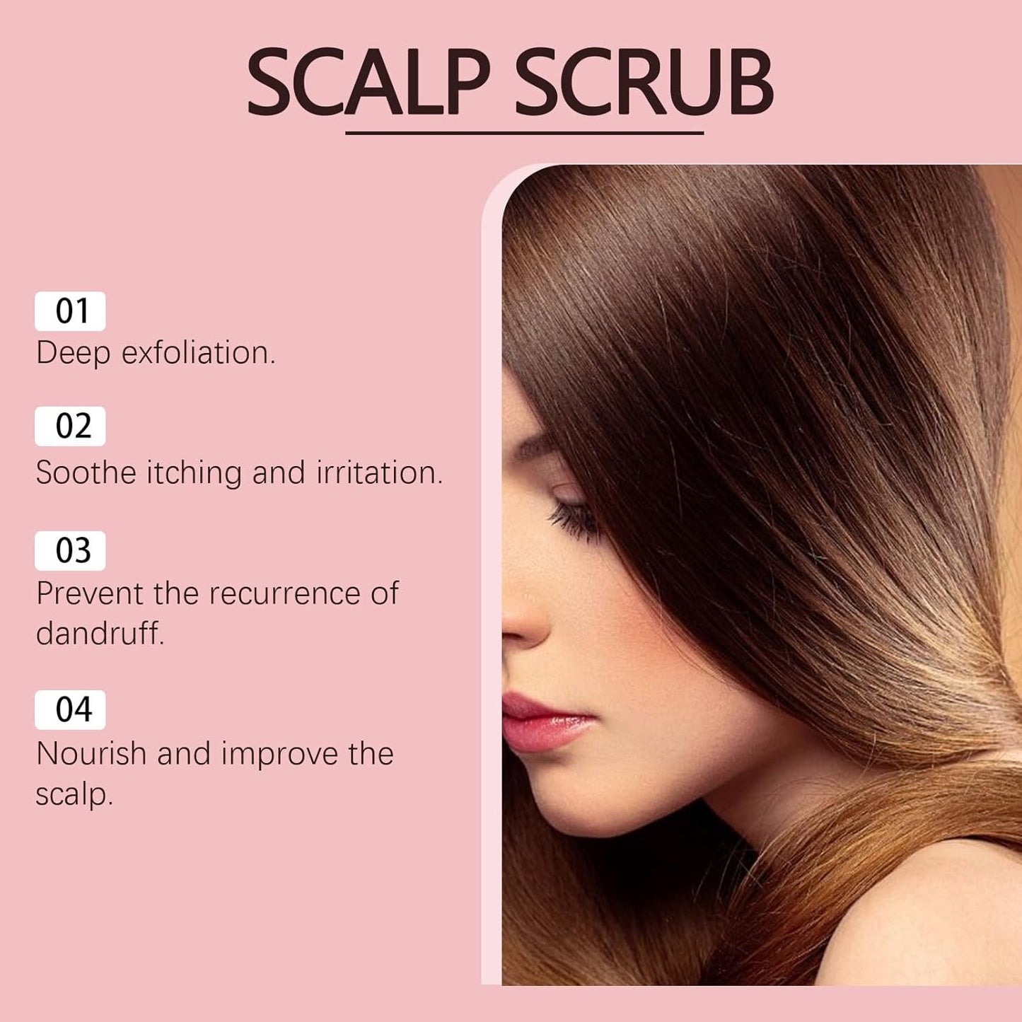 Avocado Oil Scalp Scrub, Rich in Grapefruit Extract, Grapeseed Extract & Pumice, Natural Exfoliating Scrub & Dry Scalp, Gluten Free, Vegan, 5.29OZ