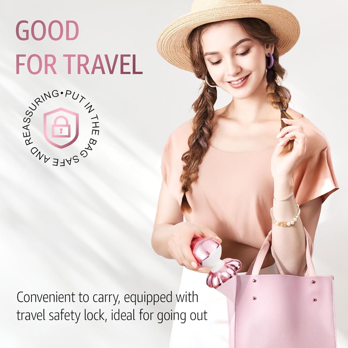 SHPAVVER Electric Razors for Women Legs: Rechargeable Body Shaver - Waterproof Wet Dry Hair Remover - Trimmer for Lady Face Underarms (Pink)