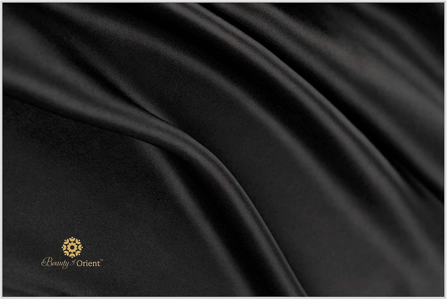 19 Momme Premium Mulberry Black Silk Pillowcase for Hair and Skin | Handcrafted Hypoallergenic & Anti-Acne 100% Silk Pillow Cases with Zipper | Queen - 20" x 30", Midnight