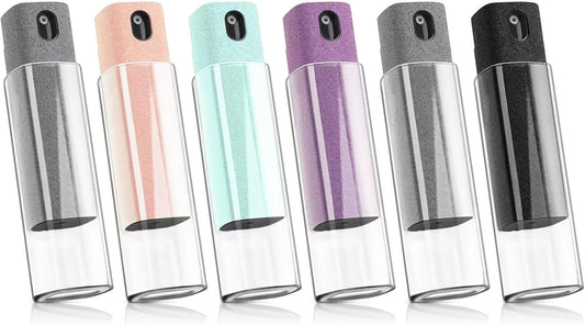 6 Pack Screen Cleaner 3-in-1 Touchscreen Mist Cleaner Spray and Microfiber Cloth Built-in Cleaning Solution Portable Reusable Fingerprint-Proof Spray Bottle for Phone Laptop iPad TV Monitor Car Screen