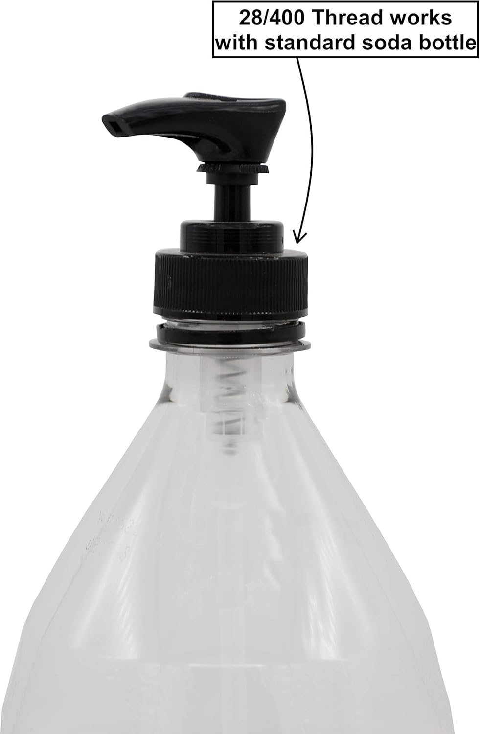 Creative Hobbies White Plastic Lotion Soap Dispenser Pumps with Glue On Screw Collars, Replacements for Soap and Lotion Pumps, Mason Jar Pumps or Bottles and DIY Crafts - 6 Sets