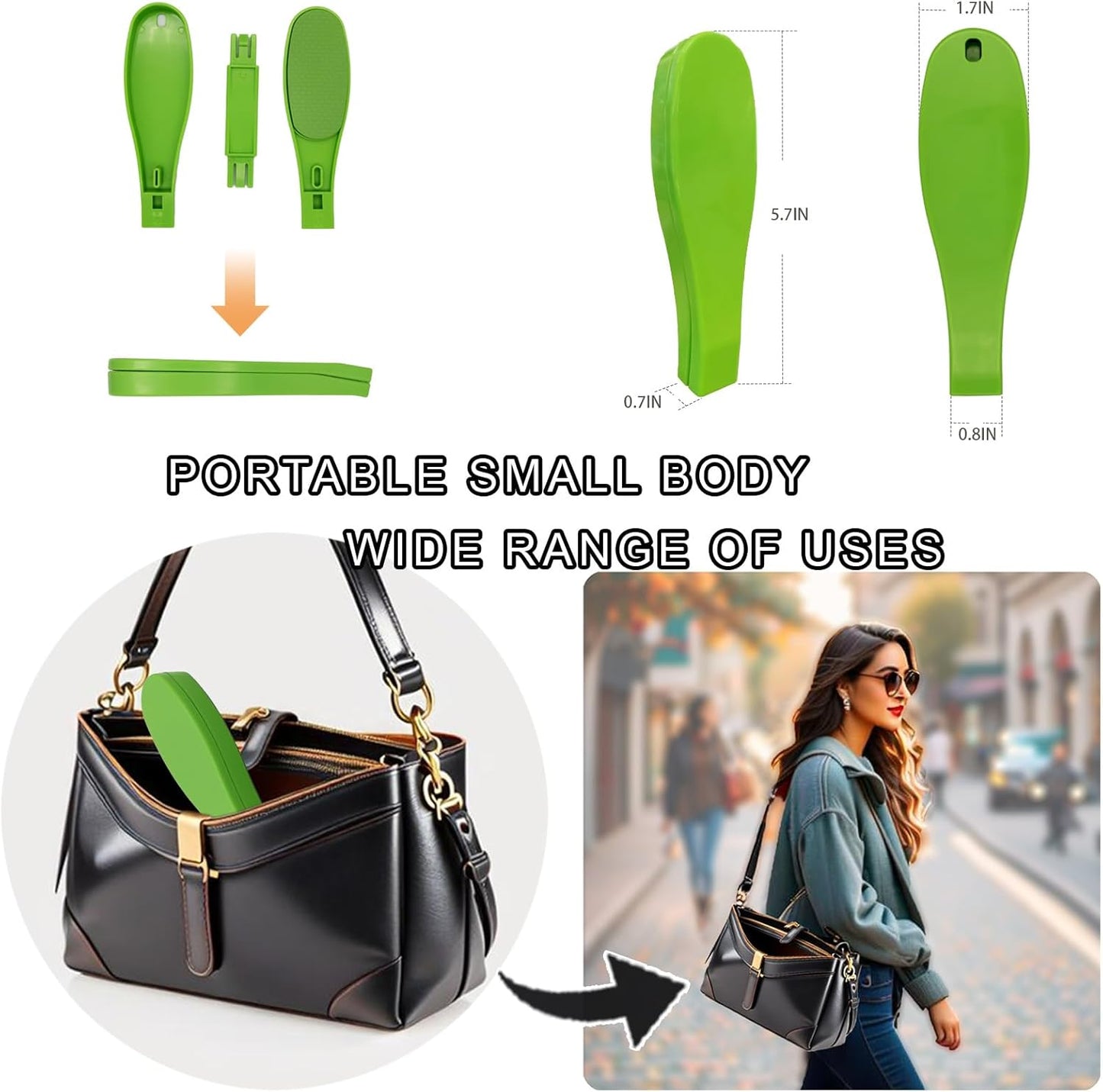 SFFTCYY&ZGTJ Back Scratcher for Women,Tanning mitt,Lotion applicator for Back,Back Washer,Foldable,Portable,Handicap Accessories for Daily Living,Lotion Back applicator,Green