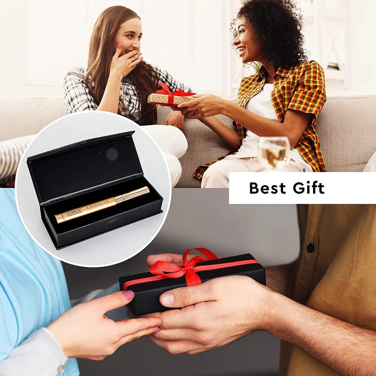 Eyelash Growth Serum 5 mL: Get Thick, Strong Lashes in Just 3-4 Weeks with Our Plant-Based Eyelash Growth Serum - No Parabens - Made in USA