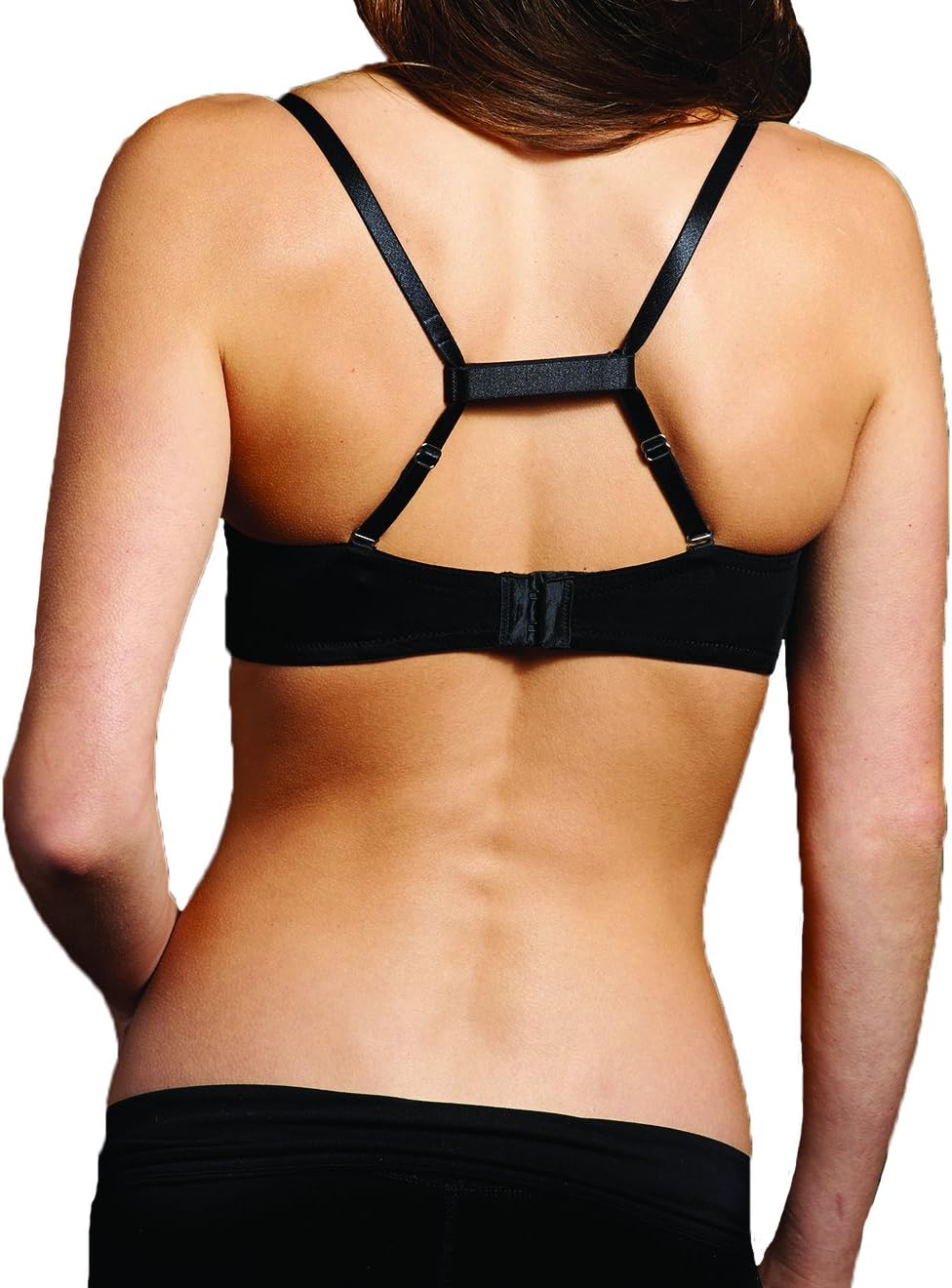 The Natural womens Elastic Holder Bra Strap, White Nude Black, One Size US