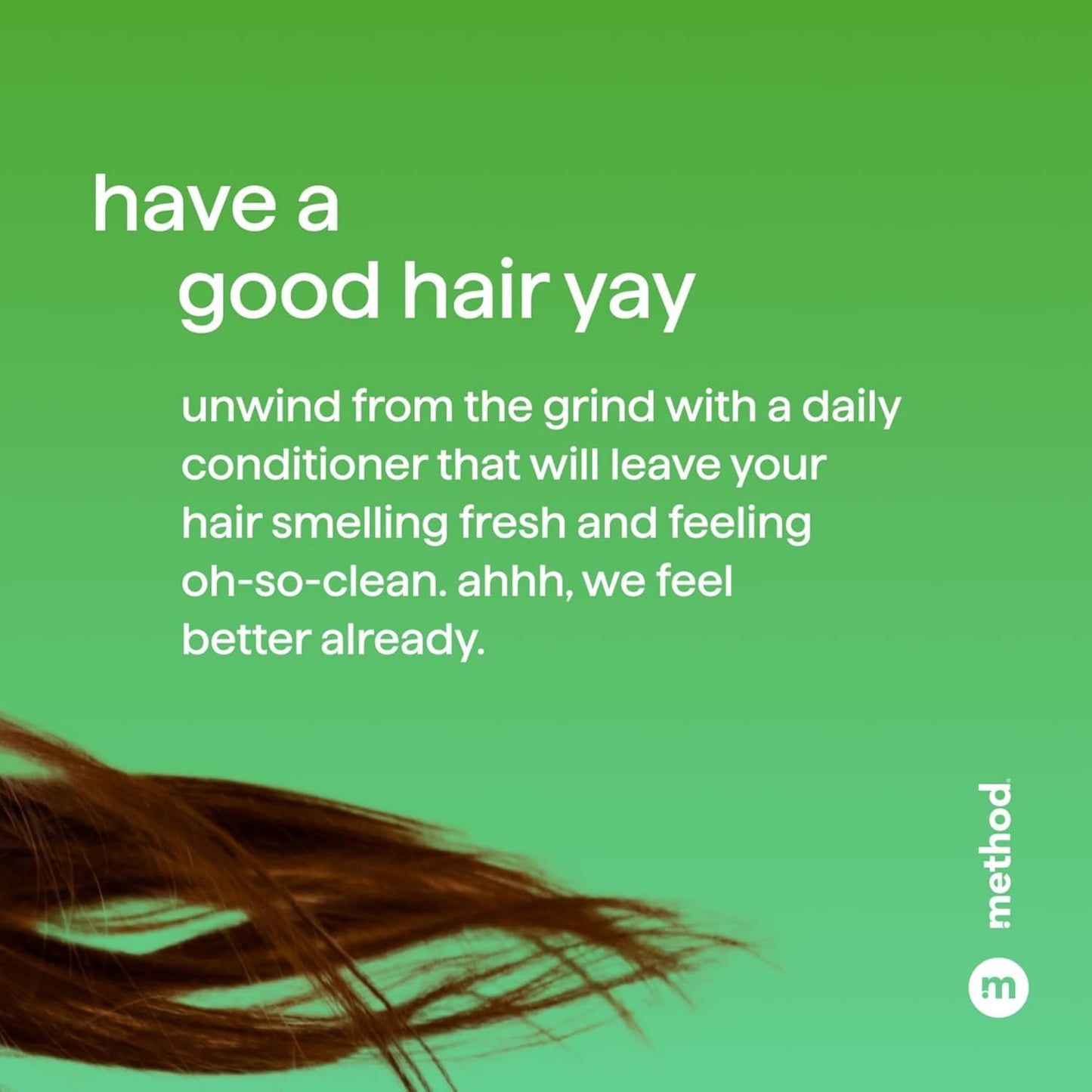 Method Everyday Conditioner, Daily Zen with Cucumber, Green Tea, and Seaweed Scent Notes, Paraben and Sulfate Free, 13.5 oz (Pack of 1)