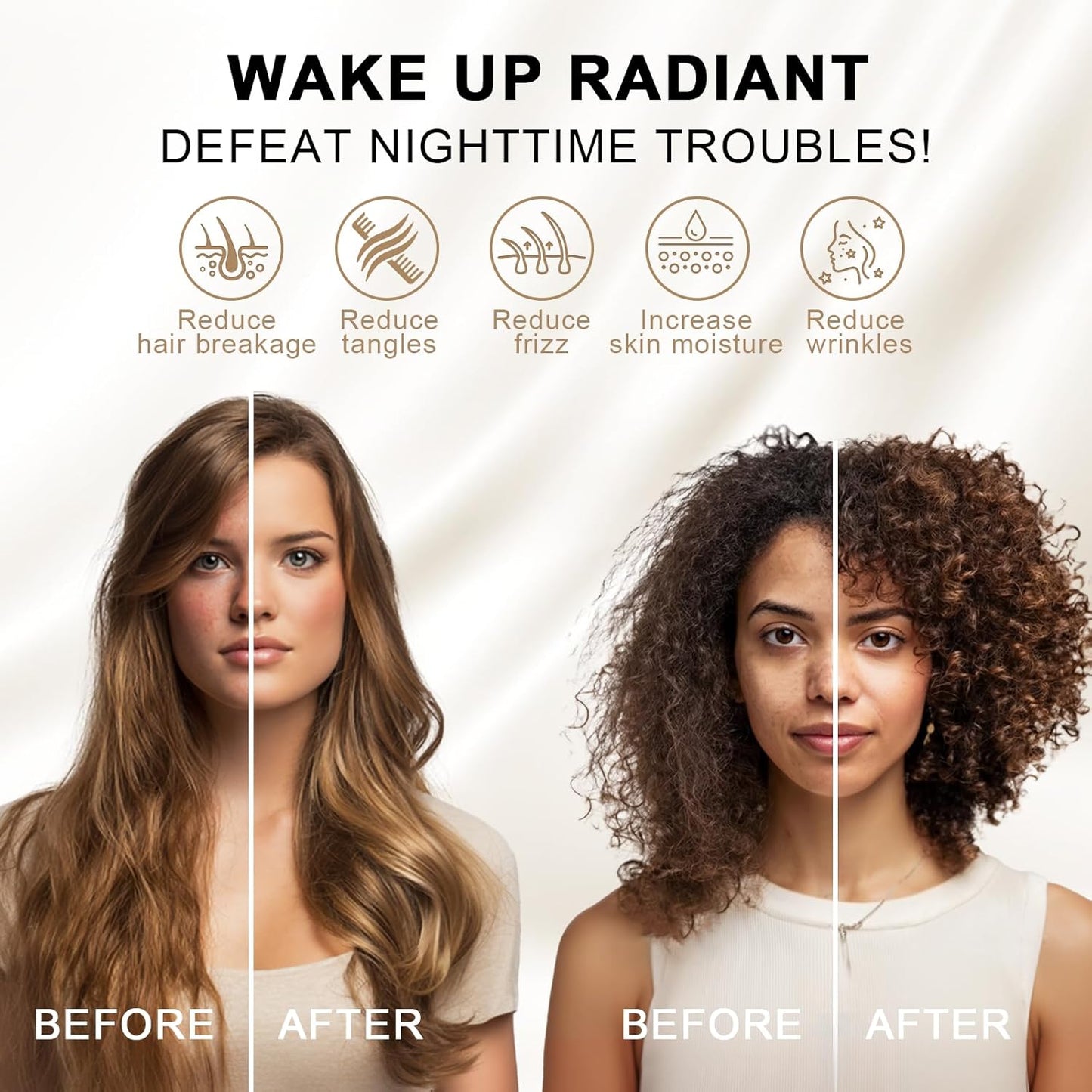 THXSILK Mulberry Silk Pillowcase for Hair and Skin Health, Grade 6A+ Mulberry Silk Pillowcase with Hidden Zipper, Soft and Breathable, 1pc (Standard 20"x26", Blue White Stripes)