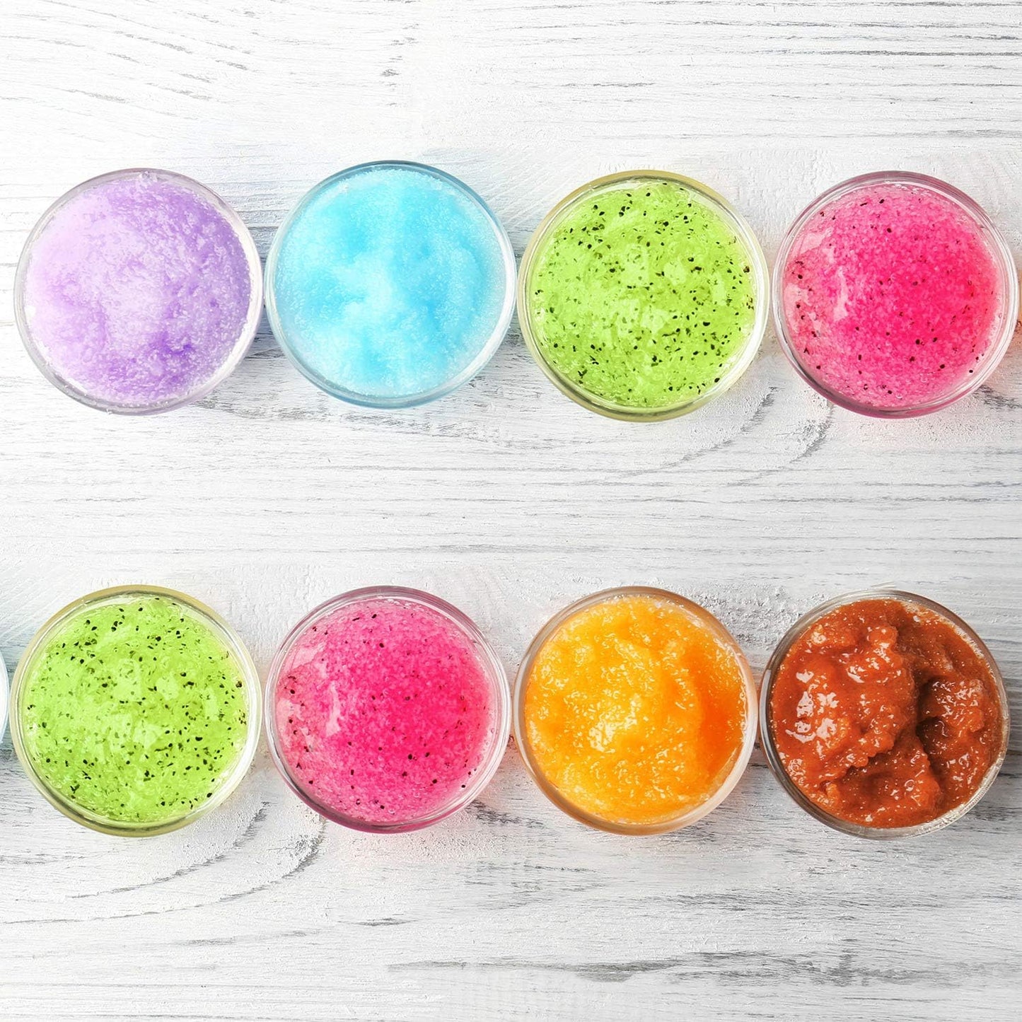 12 Pack 5 oz Plastic Container Jars with Lids Round Clear Travel Cosmetic Container Jars for Toiletries, Lotion, Cream, Ointments, Makeup, Rhinestone, Samples, Kitchen Storage (White)