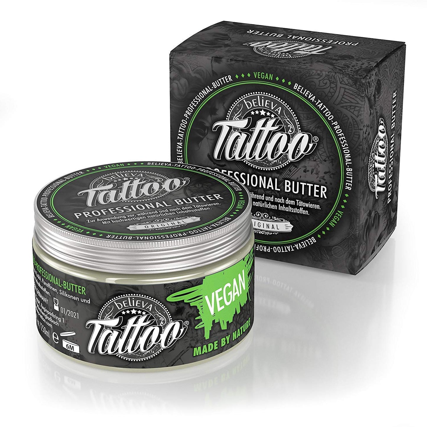 Aftercare Butter – Vegan Tattoo Care Balm for Moisturized & Nourished Skin – 8.45 oz