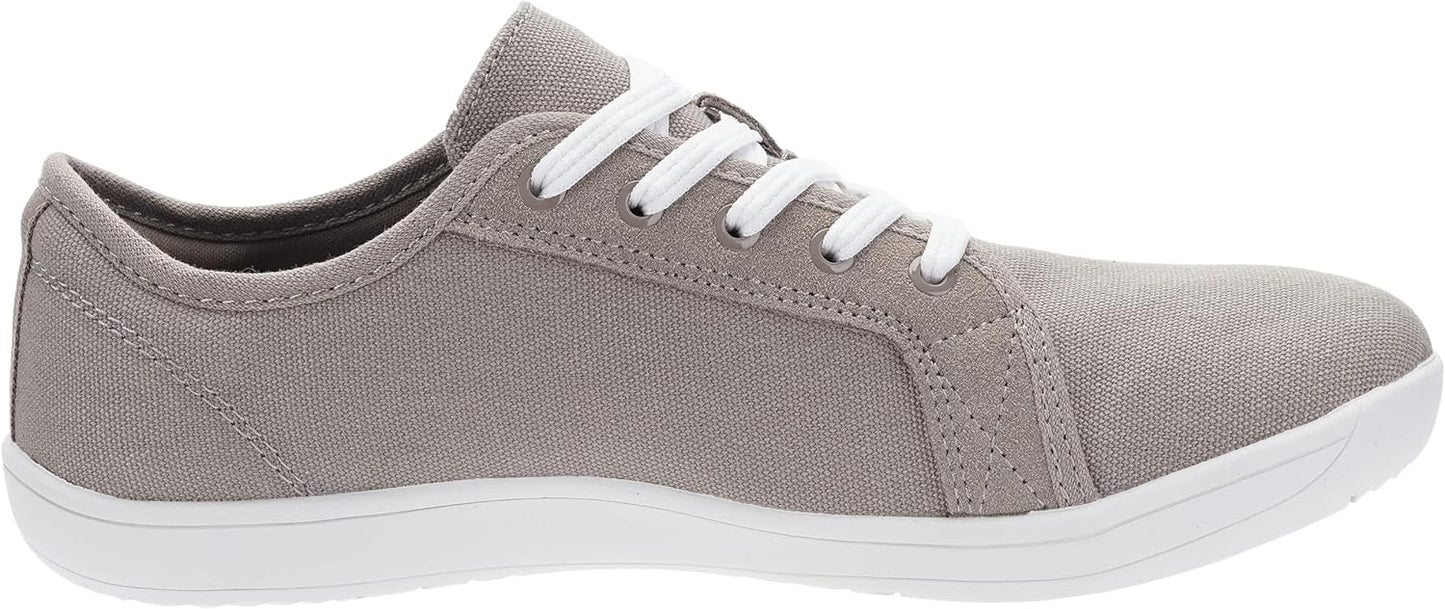 WHITIN Women's Canvas Barefoot Shoes | Wide Width Minimalist Sneakers | Classic Fit Low Top