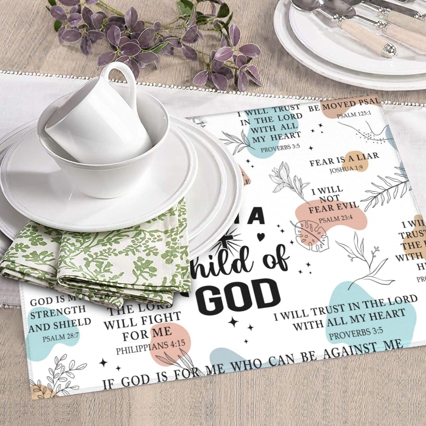 Funny Dish Drying Mat for Kitchen Counter Washable Absorbent Drying Mat Reversible Microfiber God Drying Pad Kitchen Accessories 16"x18"