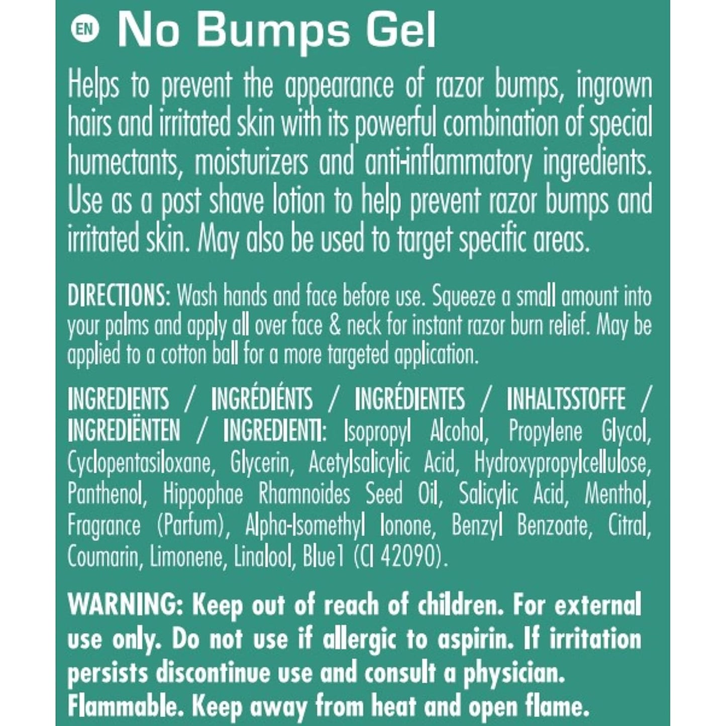 Clubman Pinaud Shave Gel No Bumps After Shave for Men Sensitive Skin 4 oz 2 pack