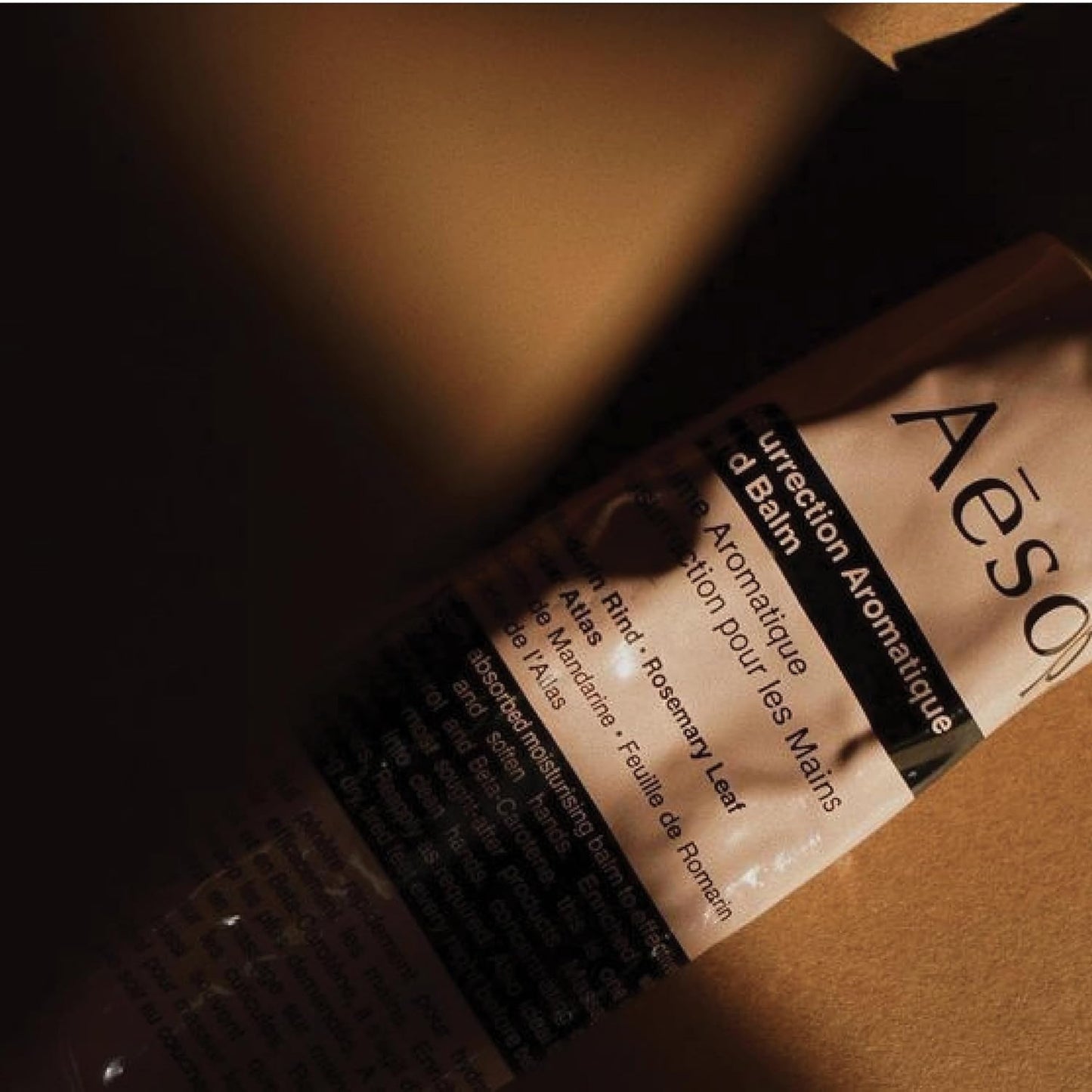 Aesop Resurrection Aromatique Travel Size Hand Balm | Lotion with Sweet Almond and Macadamia Nut to Nourish Dry Hands | 2.4 oz / 75mL