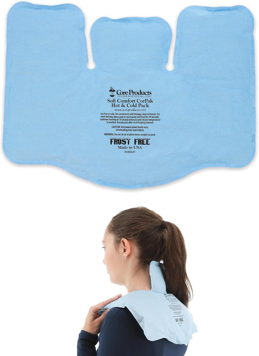 Core Products Soft Comfort CorPak – Reusable Hot & Cold Therapy Pack, Ice Pack for Injuries, No-Frost Compress for Muscle, Back & Joint Pain Relief – 11" x 15", Made in USA