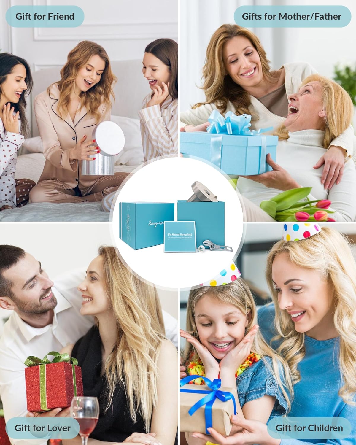 Filtered Shower Head for Hard Water, Removes Chlorine, KDF-55 Filter Dermatologist Recommended for Softening Hard Water (BNP)