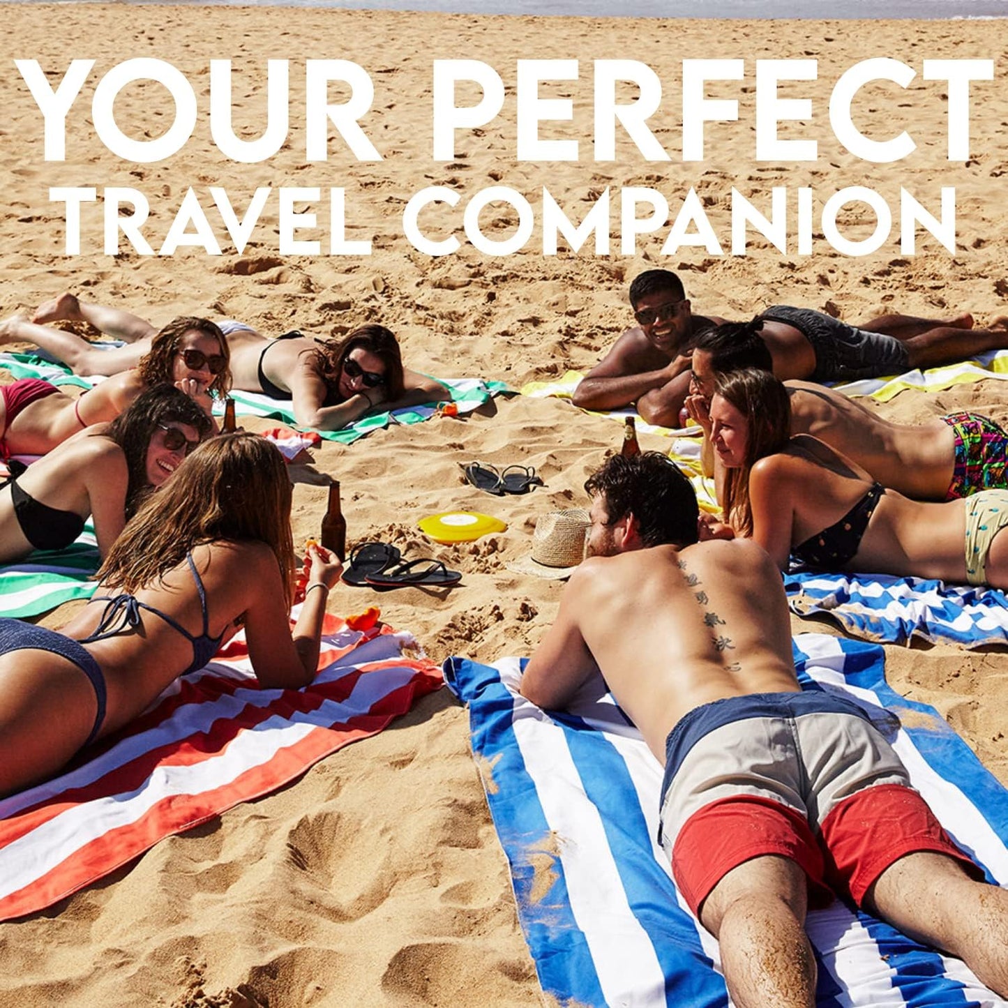 Dock & Bay Beach Towel - Quick Dry, Sand Free - Compact, Lightweight - 100% Recycled - Includes Bag - Cabana - Phi Phi Pink - Extra Large (200x90cm, 78x35)