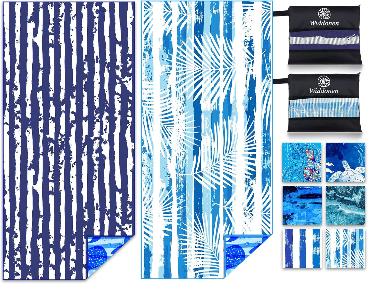 Lightweight Thin Microfiber Beach Towel Sand Free Quick Dry Absorbent Compact Soft Pool Swim Travel Towels Extra Large Oversized Beach Accessories Packable Essentials Stuff Gifts for Adult 32*71 Inch