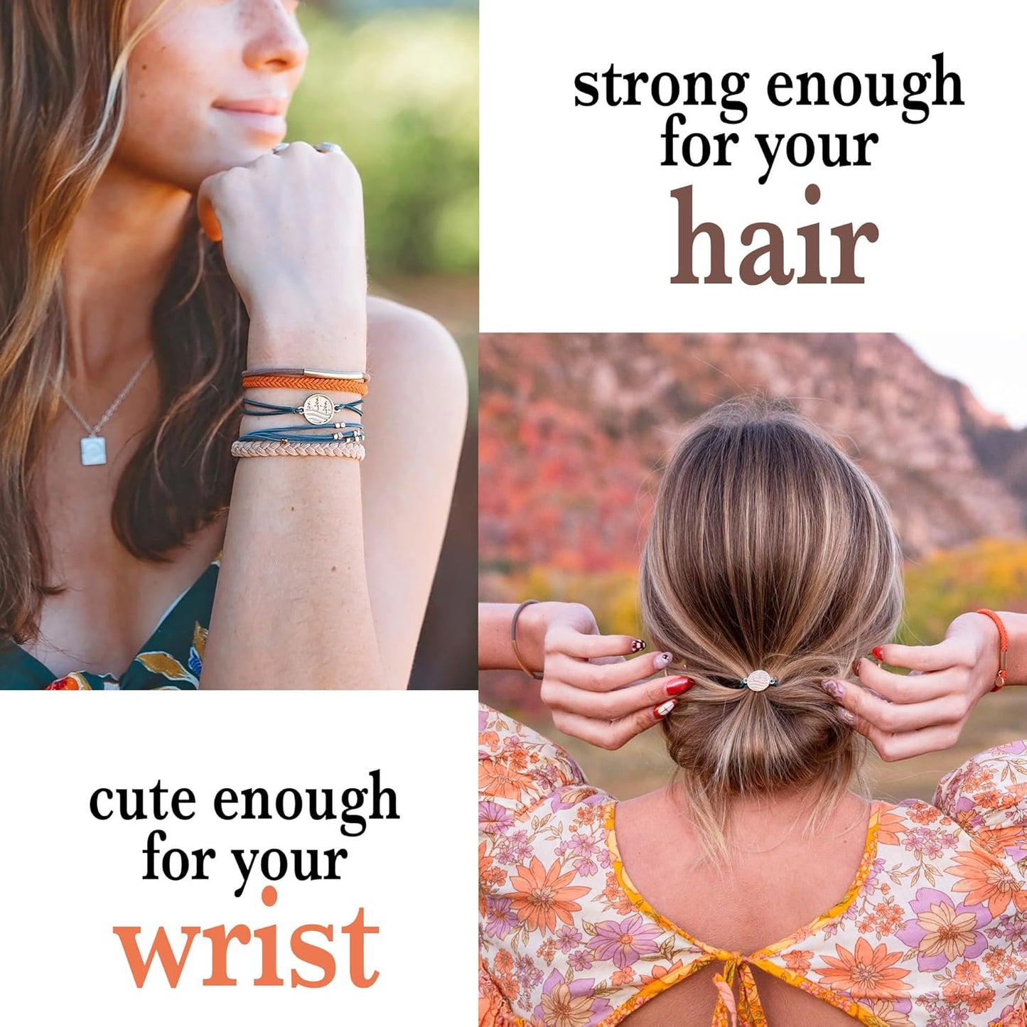 K'lani Hair Tie Bracelets for Women - Elastic Hair Bands That Double as Stylish Jewelry - Discover - Small