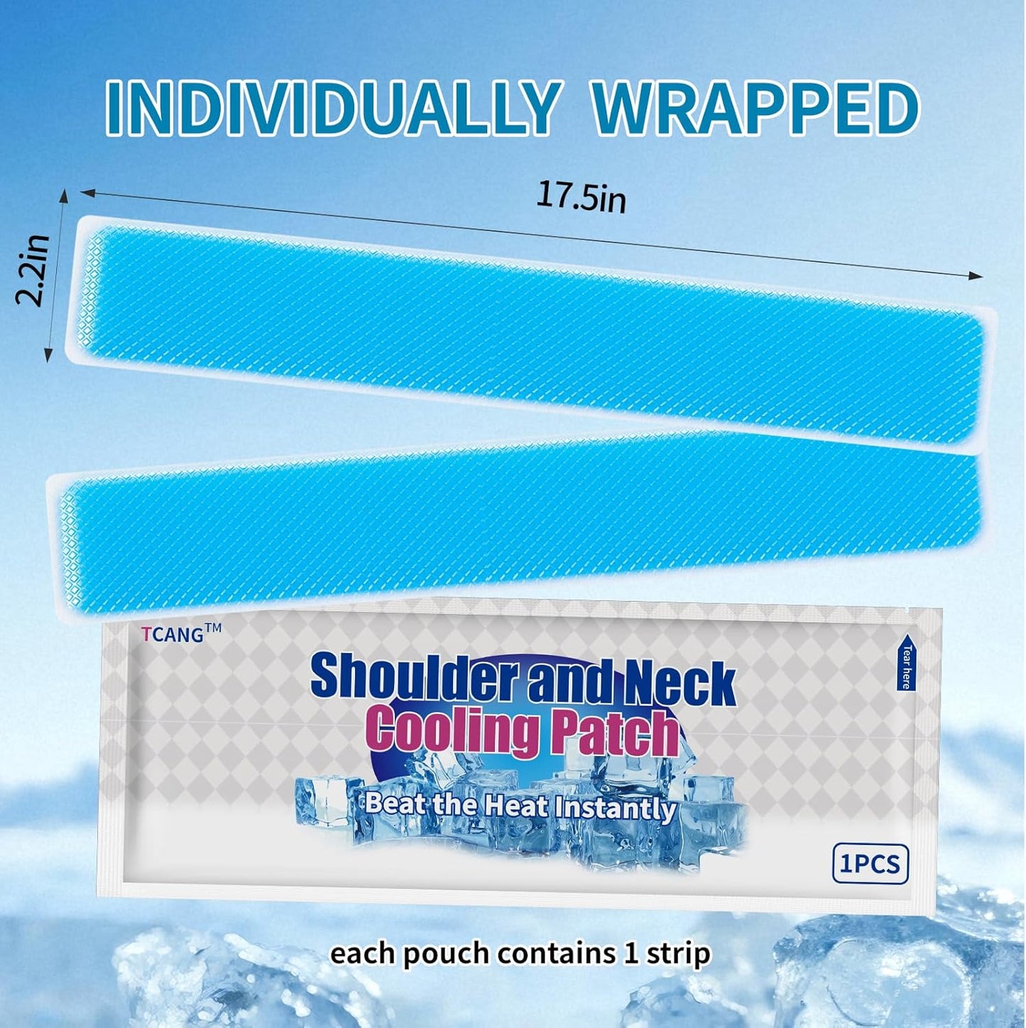 Instant Cooling Ice Packs for Outdoor Activities Summer Heat Relief - Large Disposable Cooling Patches for Neck Body, Camping Hiking Sports, Instant Temperature Drop 30 Pack