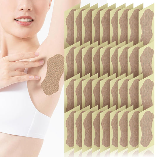 50 Pcs Underarm Sweat Pads for Women Men, Disposable Absorbent Armpit Sweat Pads for Under Arms Clothing, Invisible Self-adhesive Arm Pit Anti Sweat Patches (50)