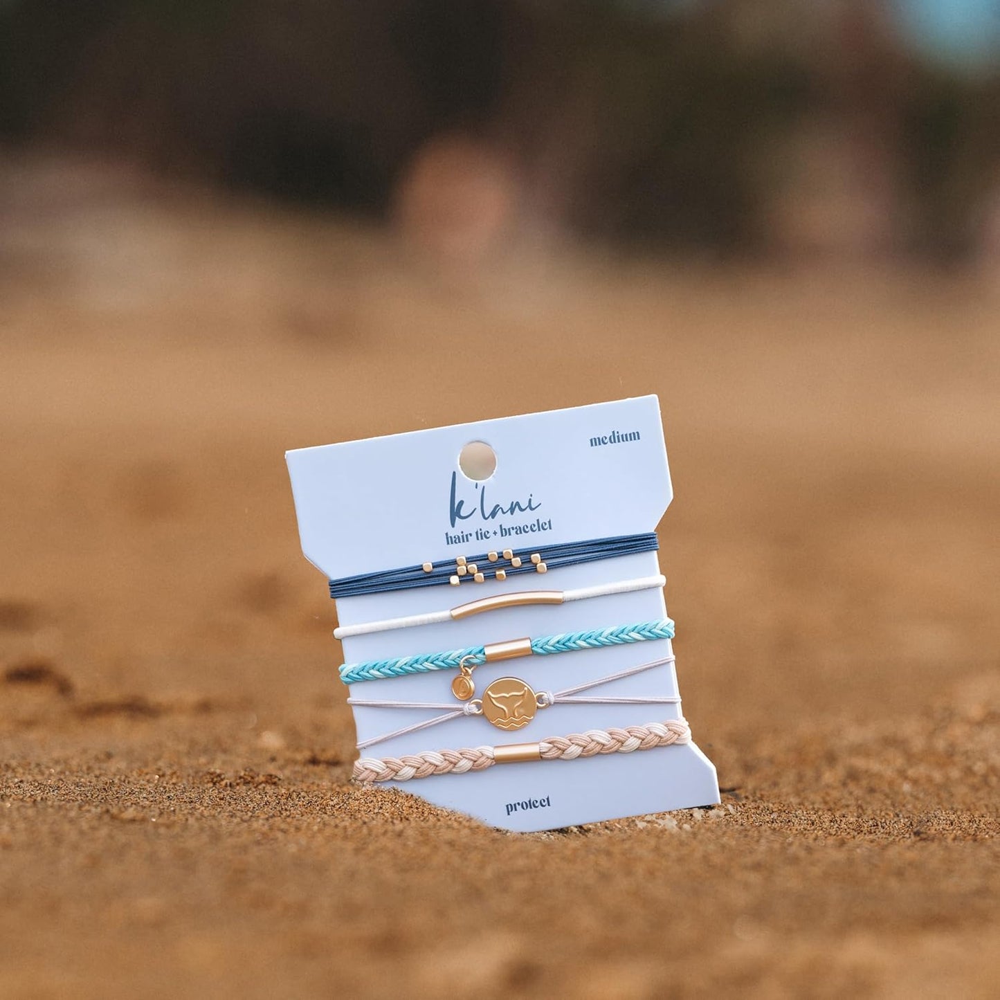 K'lani Hair Tie Bracelets for Women - Elastic Hair Bands That Double as Stylish Jewelry - Protect - Large