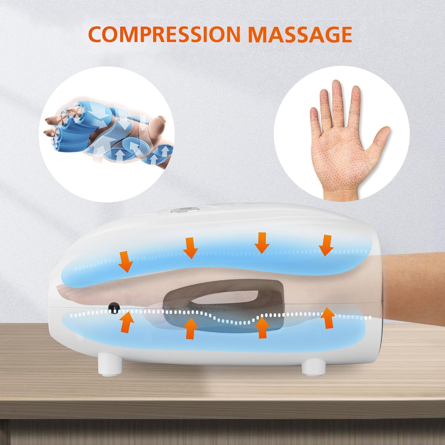 Snailax Hand Massager with Heat and Compression, Vibration, Cordless Hand Massager, 3 Compression Intensities, Rechargeable, Gifts for Women, Men, Mom