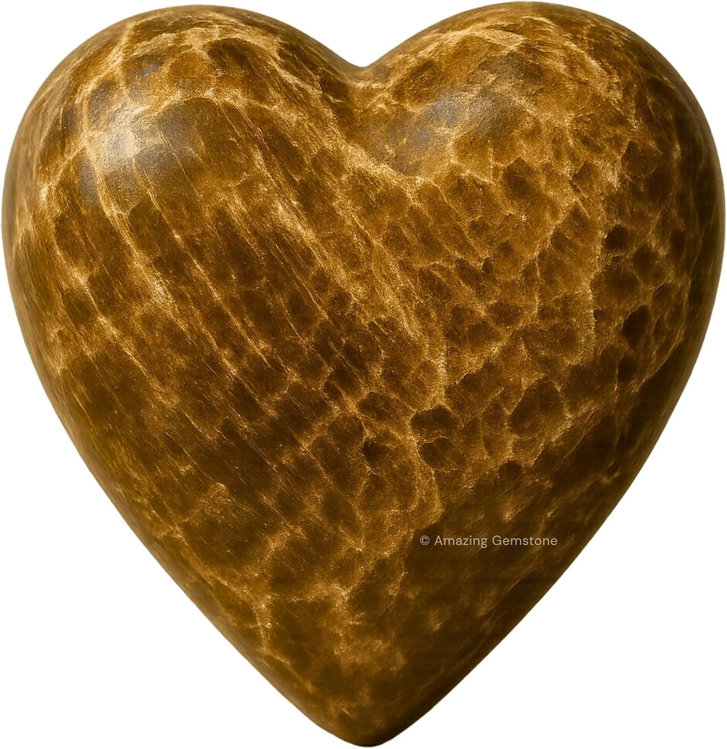 Aragonite Crystal Heart Palm Stone - Pocket Massage Worry Stone for Natural Body Chakra Balancing, Reiki Healing and Crystal Grid