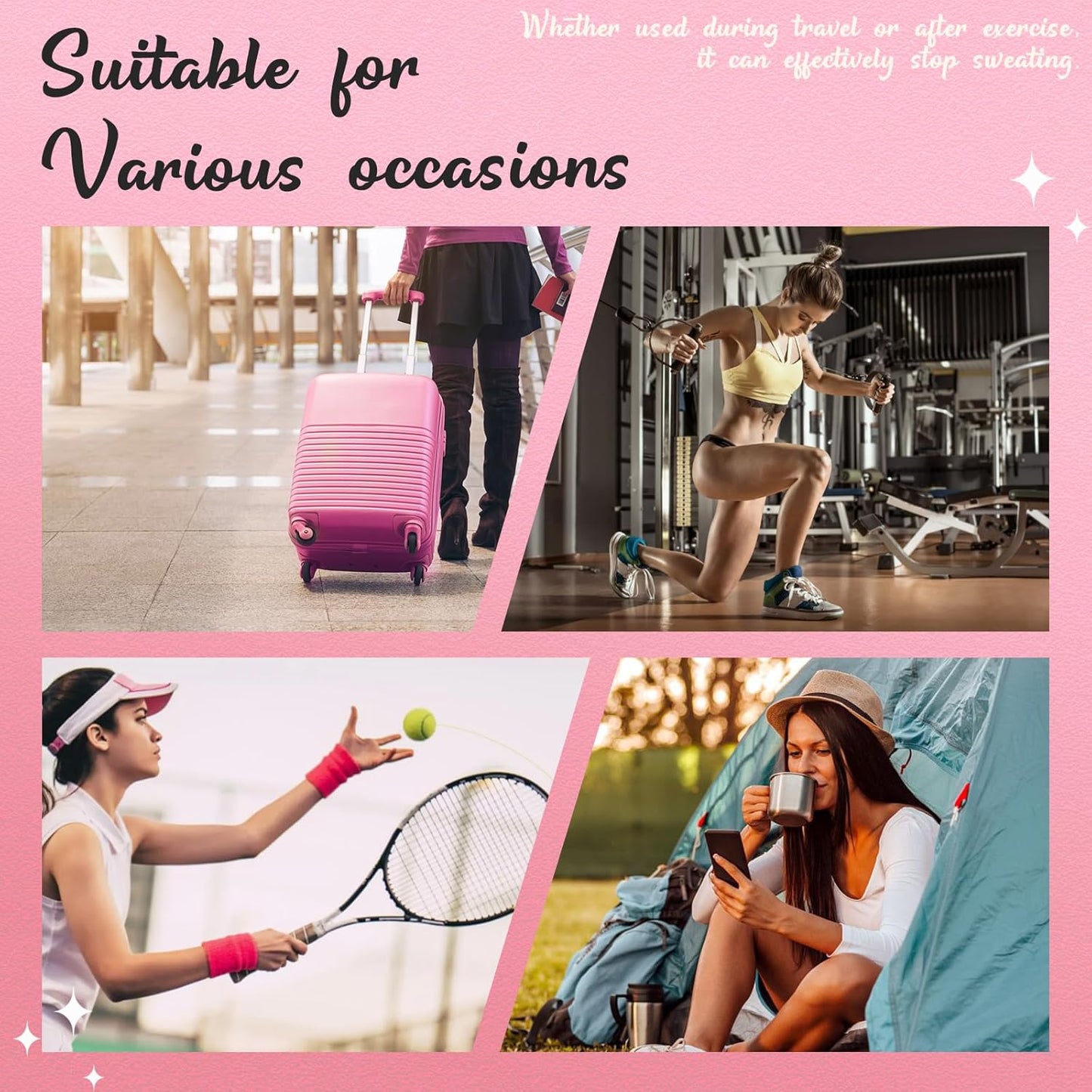 Pink Fresh Body Wipes 50 pieces of deodorant Wipes And Travel Deodorant Individually Wrap Hypoallergenic Mini Deodorant And Travel To Clean Skin For Female Male Teenagers