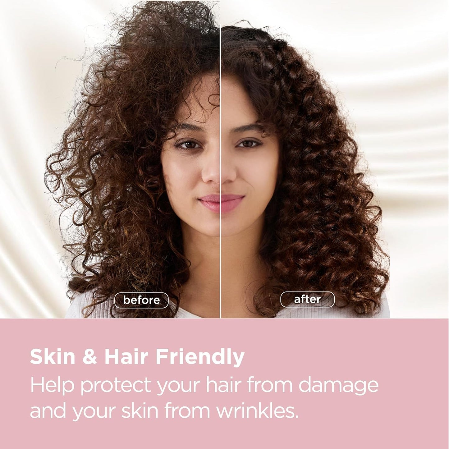 Bedsure Satin Pillowcase for Hair and Skin Queen - Silky Pillowcase 2 Pack with Envelope Closure, Similar to Silk Pillow Cases, Gifts for Women Men, Nostalgia Rose, 20x30 Inches, 2pcs