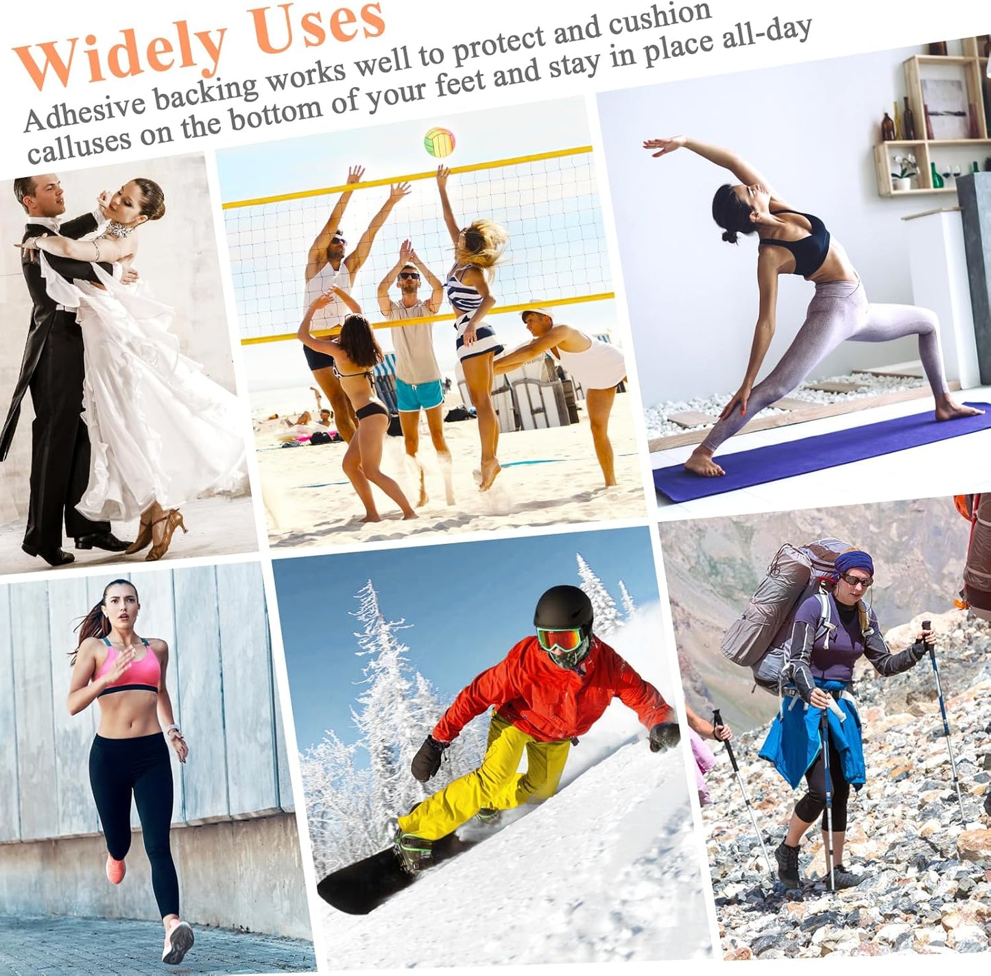 72 Pcs Callus Pads for Feet Soft Felt Callus Cushions for Bottom of Foot U Shape Metatarsal Pads Pain Relief Adhesive Coin Pads Keep Protecting Calluses from Rubbing on Shoes for Women Men Heel Pads