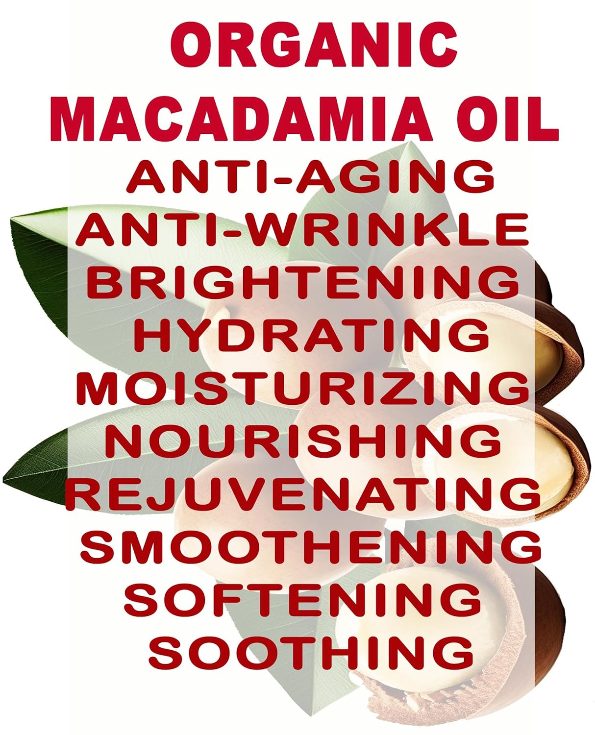 Botanical Beauty Organic MACADAMIA OIL 100% Pure Natural VIRGIN UNREFINED Cold-Pressed Carrier Oil for Face, Skin, Body, Hair, Lip, Nails. Rich in Vitamin E (2 Fl Oz)