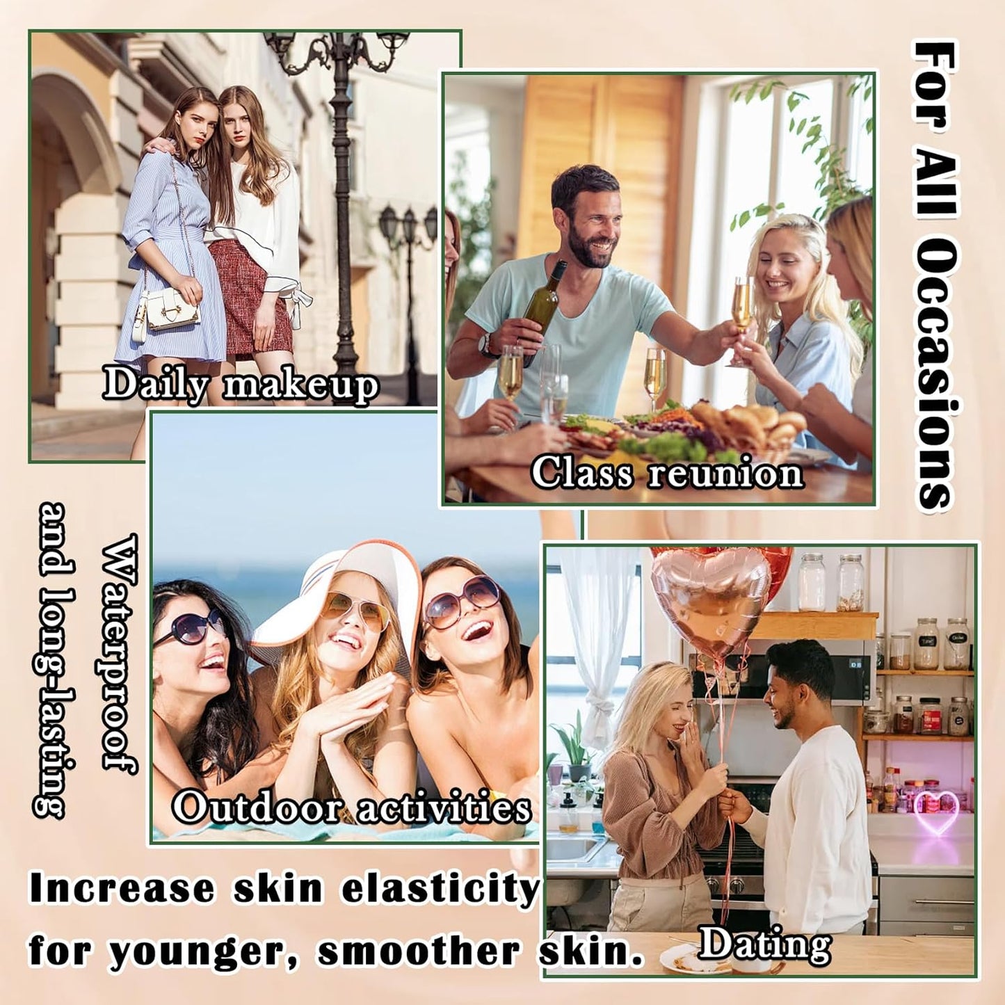 Air Cushion CC Cream Mushroom Head Foundation,Full Coverage Liquid Makeup Foundation,Oil Control Long Lasting Moisturizing BB Cream Foundation Makeup,Matte Concealer for All Skin Types(Ivory)