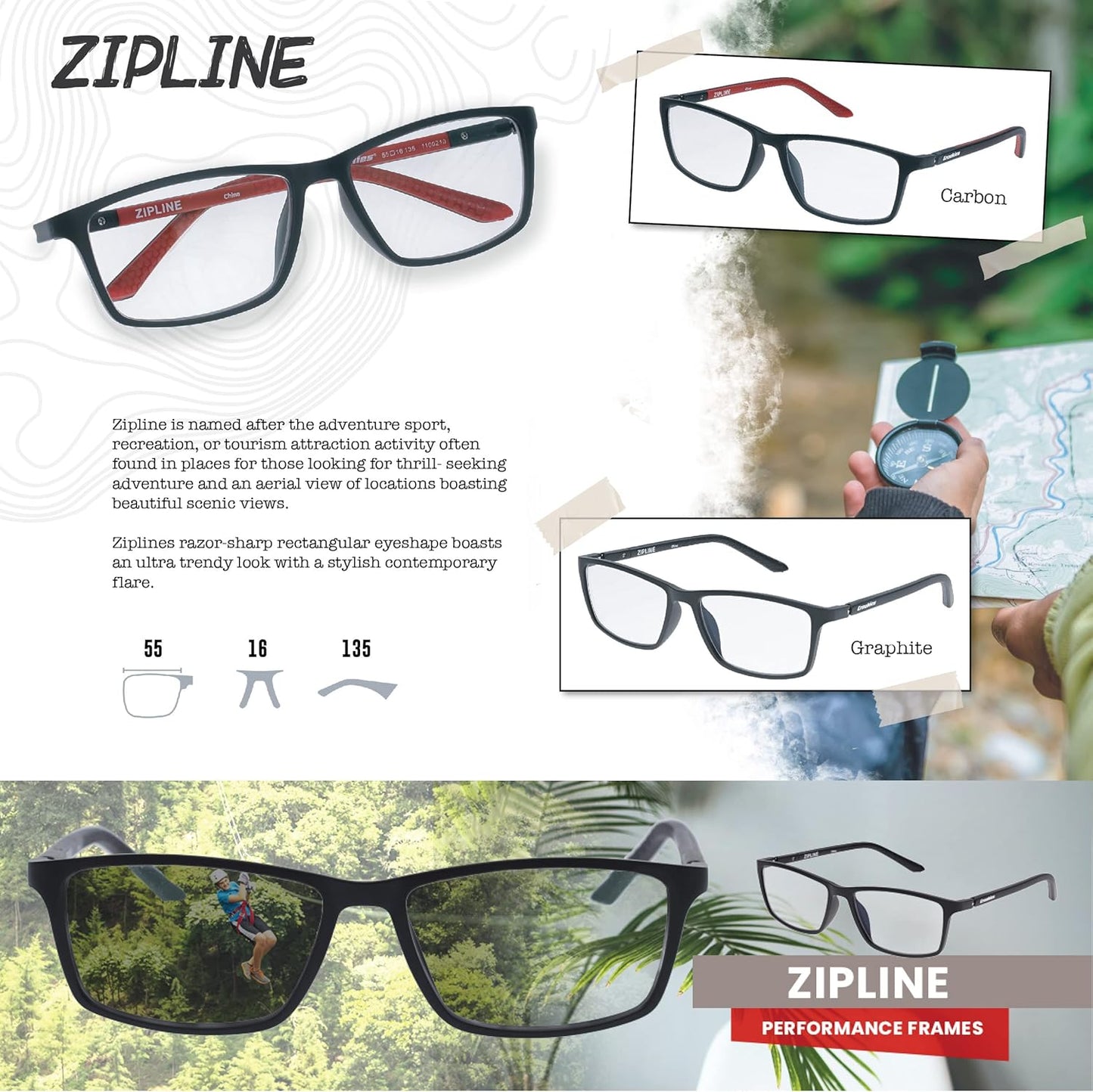 Croakies Zipline Photochromic Eyewear | UV400 Sunglass and Bluelight Protective Eyeglass For Outdoor and HEV Devices | Bundle