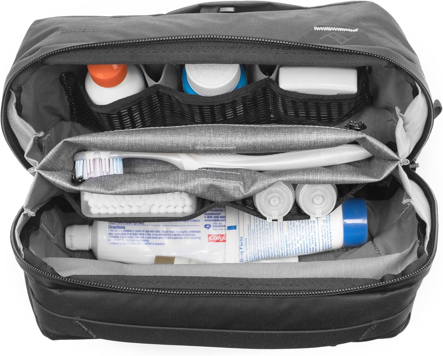 Peak Design Wash Pouch, Coyote, Ocean Edition, Travel Toiletry Bag, Upright or Hanging Dopp Kit with Pockets, Magnetic Toothbrush Pocket, Wide UltraZip Opening, Toiletry Bag for Men and Women