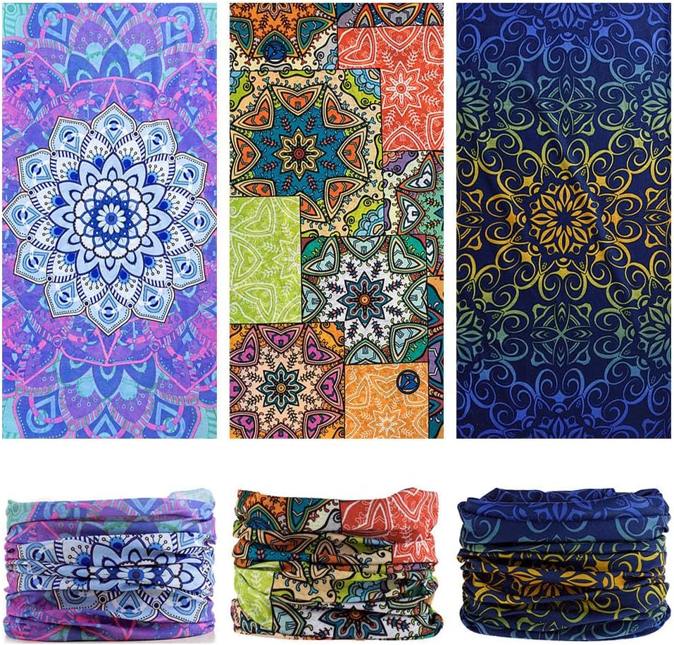 Headband Neck Gaiter Head Wrap Headwear Face Mask Magic Scarf Bandana for Men and Women