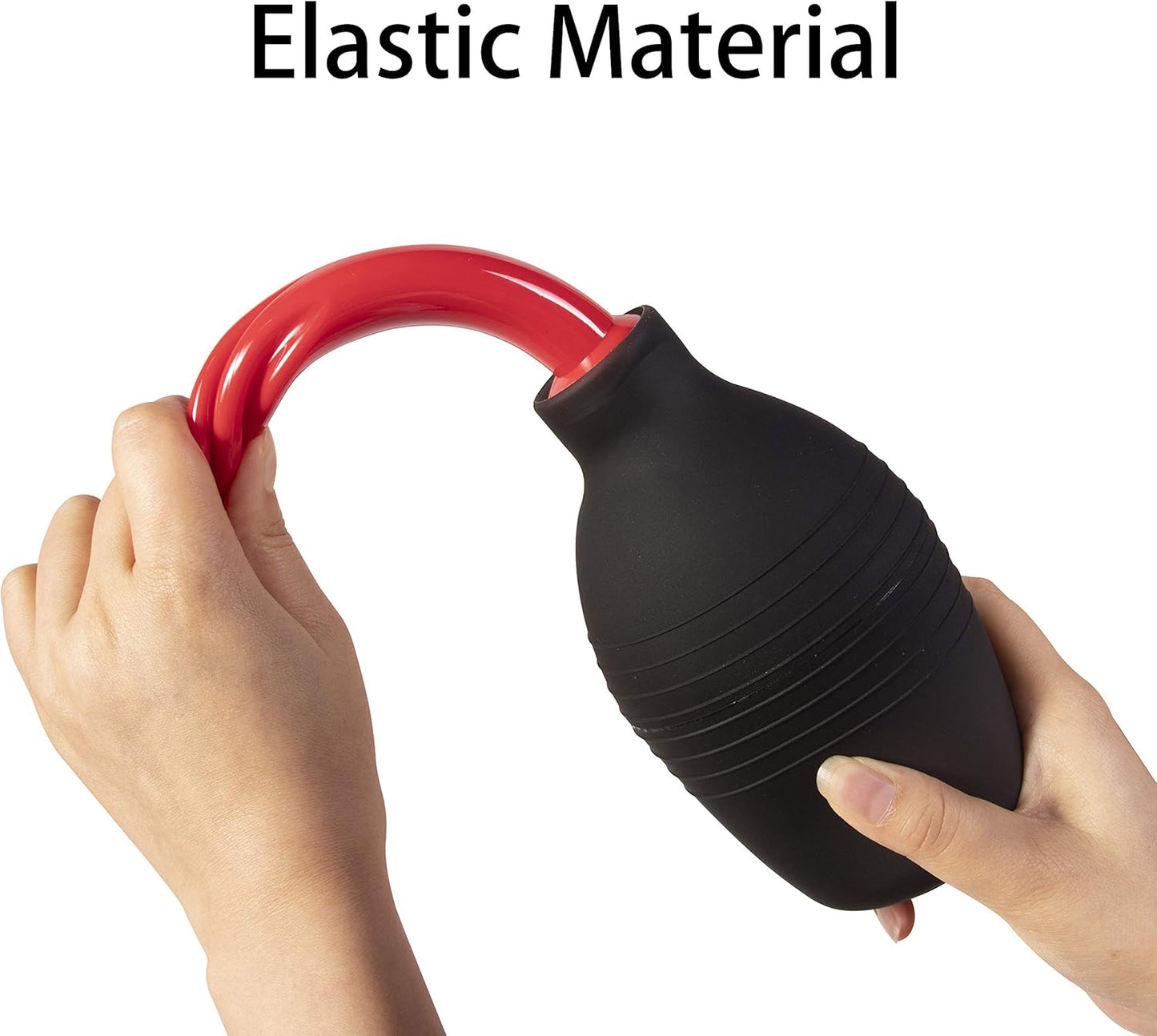 Abyclean Anal Douche Enema Bulb Vaginal Douche Enema Cleaner for Women’s or Man’s Health with 2 Nozzles (310ml Black)