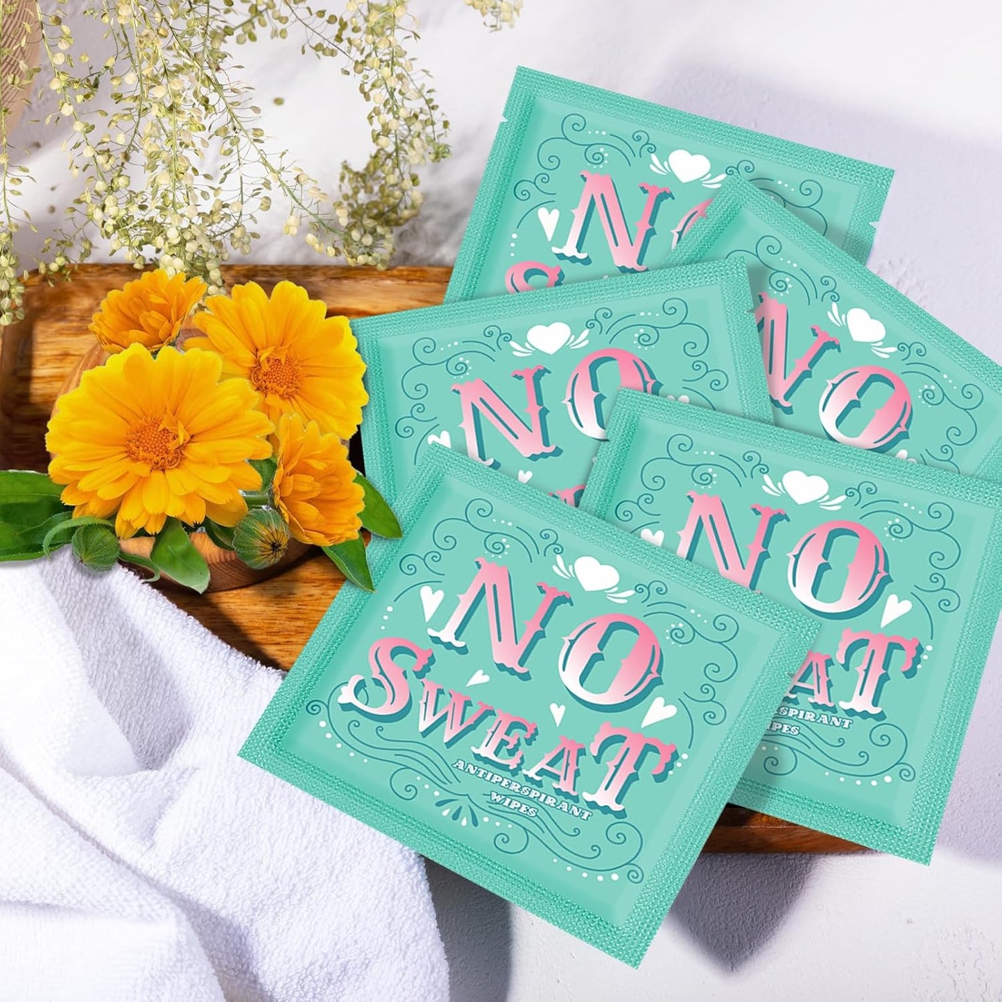 Travel Deodorant 300 pieces of Antiperspirant deodorant Wipes And Body Wipes Individually Wrap Hypoallergenic Mini Deodorant Underarm Sweating And Travel To Clean Skin For Female Male Teenagers