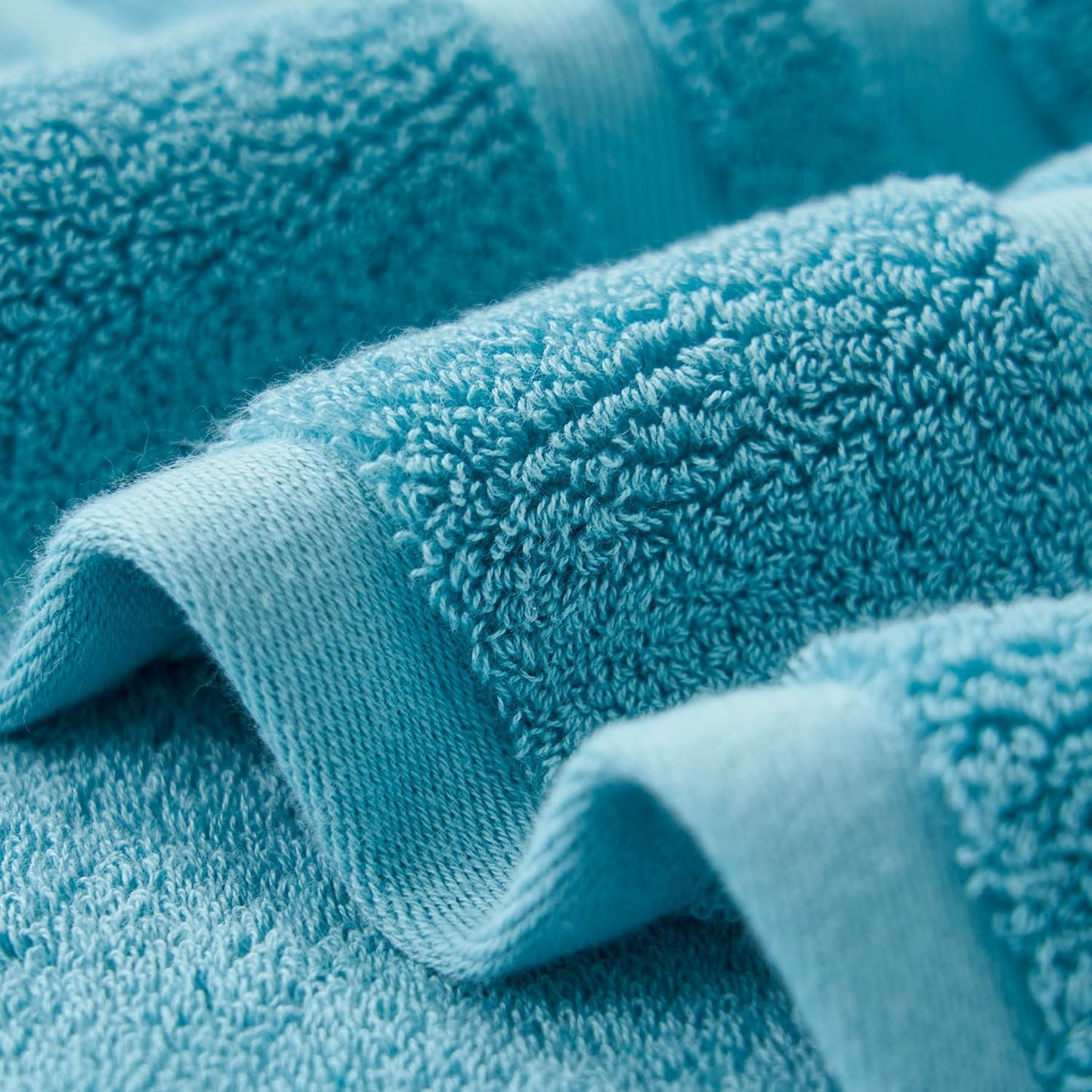 kimteny 100 Persent Cotton Premium Hand Towels Set of 2, (16 x 32 inches) 600GSM Cotton Thick Towel, Ultra Soft and Highly Absorbent Towels for Bathroom Gym Shower Hotel Spa (Navy Blue)