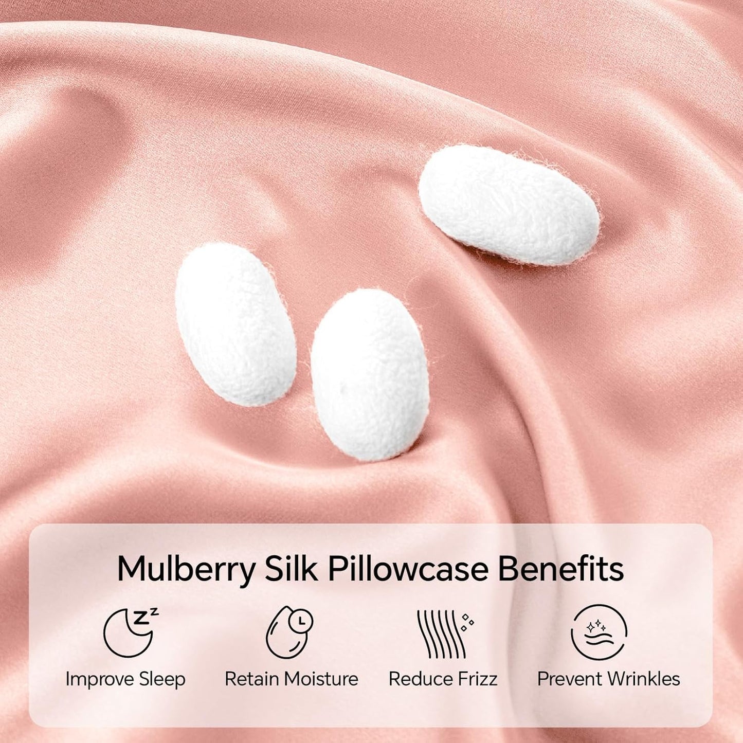 INFIIXSO Mulberry Silk Pillowcase for Hair and Skin, Silk Pillow Cases King Size with Hidden Zipper 20"x40", Extraordinary Smooth and Soft Cooling Pillow Cases for Hot Sleepers(Rose Pink, 1 Pack)