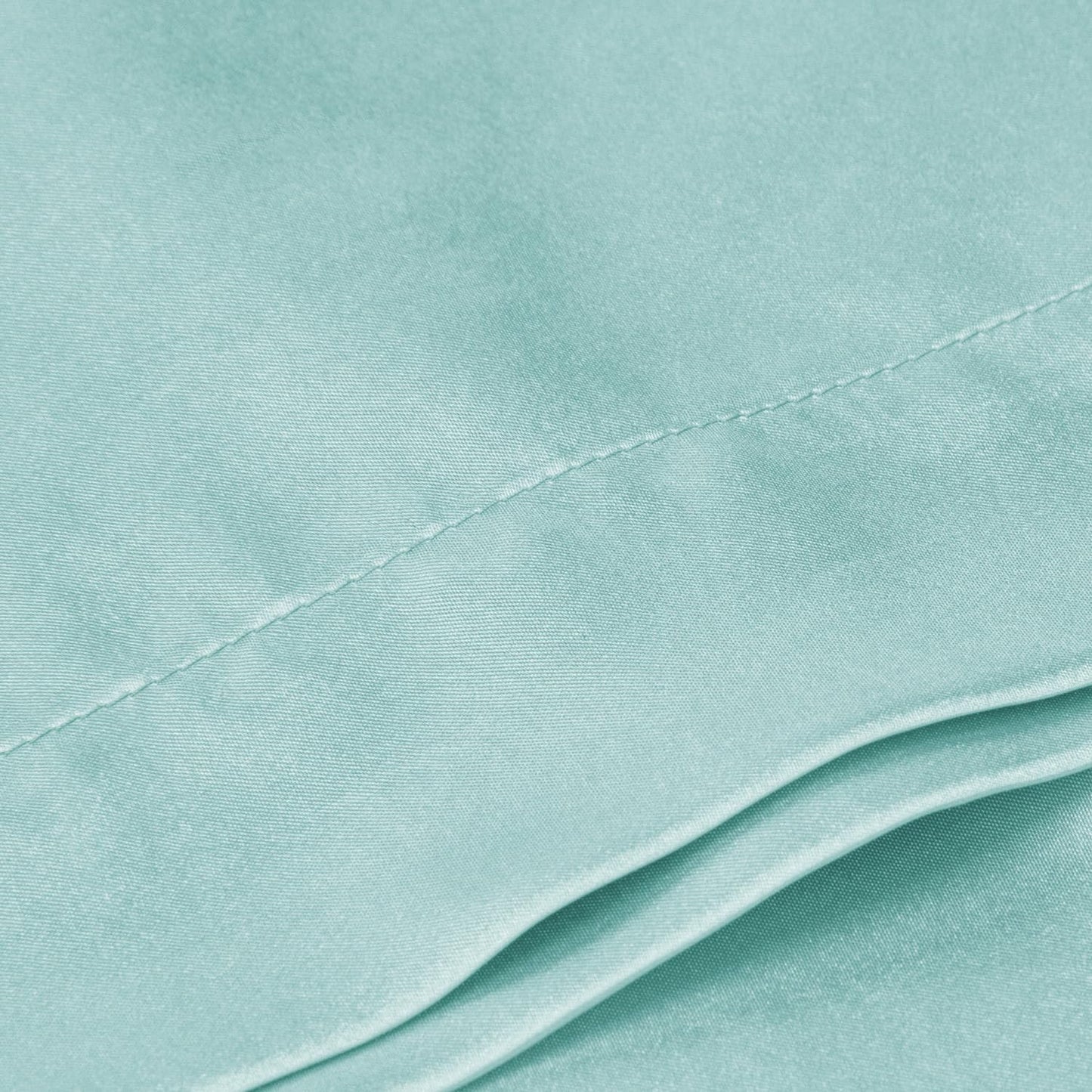 BEDELITE Satin Body Pillow Cover, Super Soft and Cooling Body Pillow Pillowcase for Hair and Skin, Breathable Silky Full Long Pillowcase Cover(20"x54", Blue Grey)