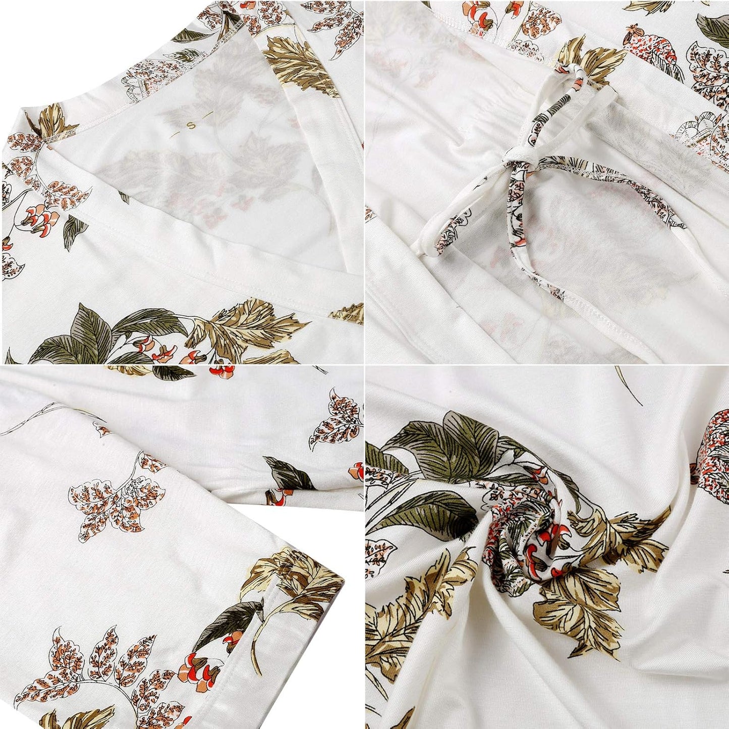 Samring Women's Lightweight Robe Soft Kimono Robes Short Bathrobe for Women Sleepwear