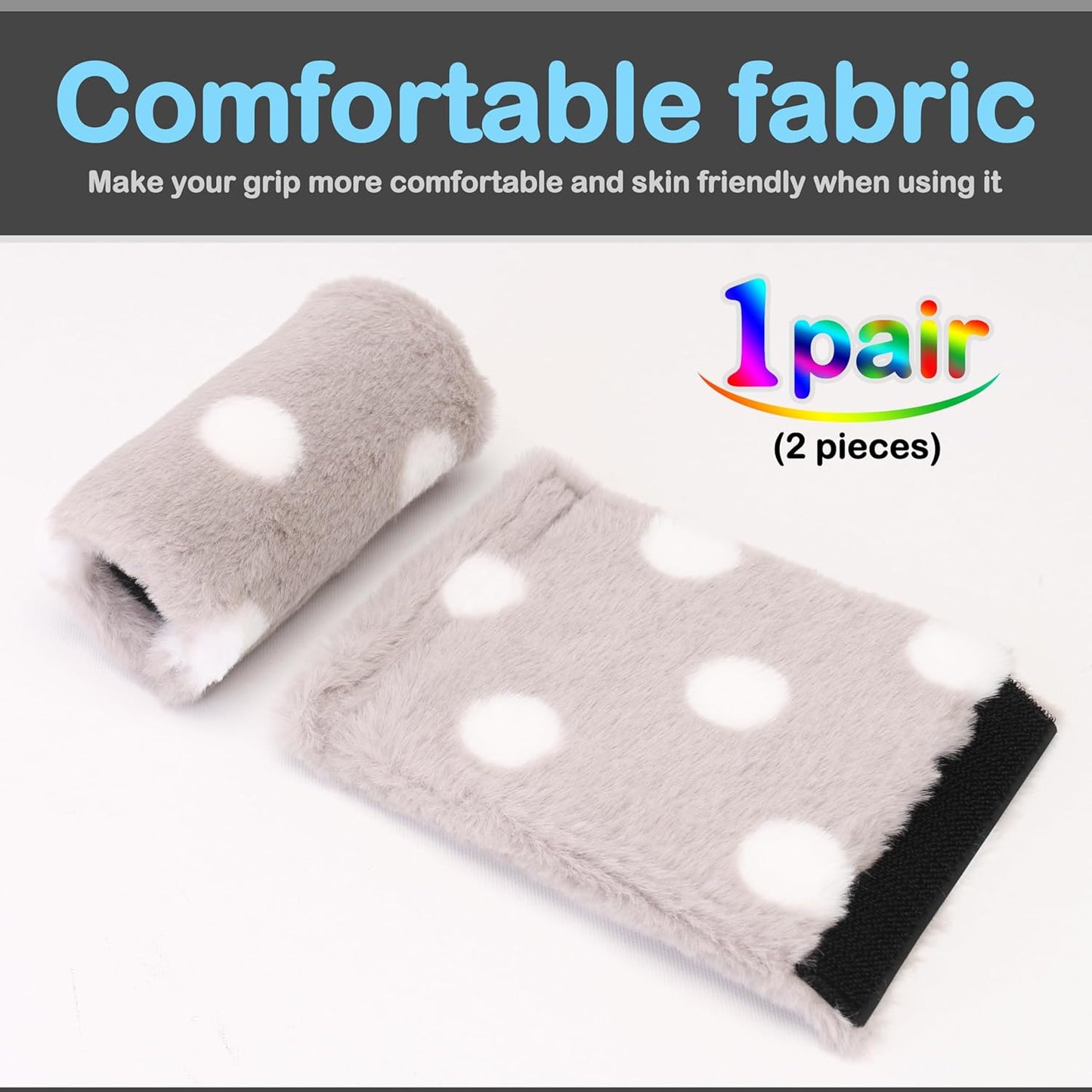 TOMMHANES AMISGUOER Walker Handle Cushions Walker Padded Hand Grip Covers Mobility Aid (WH2504B), TM-W25H04B