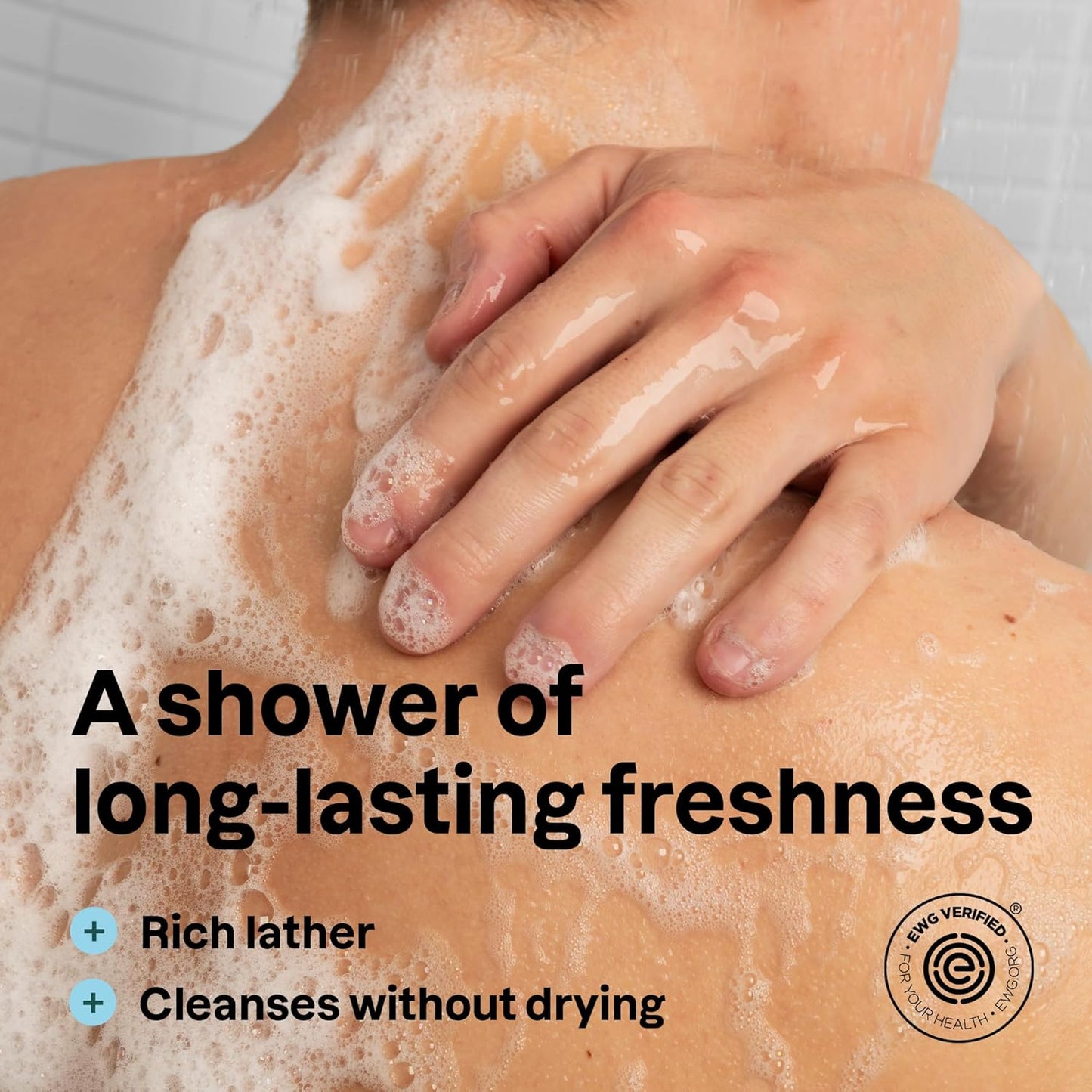 ATTITUDE Shower Gel Body Wash for Men, 98% Natural Origin Ingredients, Paraben & Phthalate Free, EWG Verified, Cleanses Without Drying, Eucalyptus & Sage, 14 Fl Oz (Pack of 3)