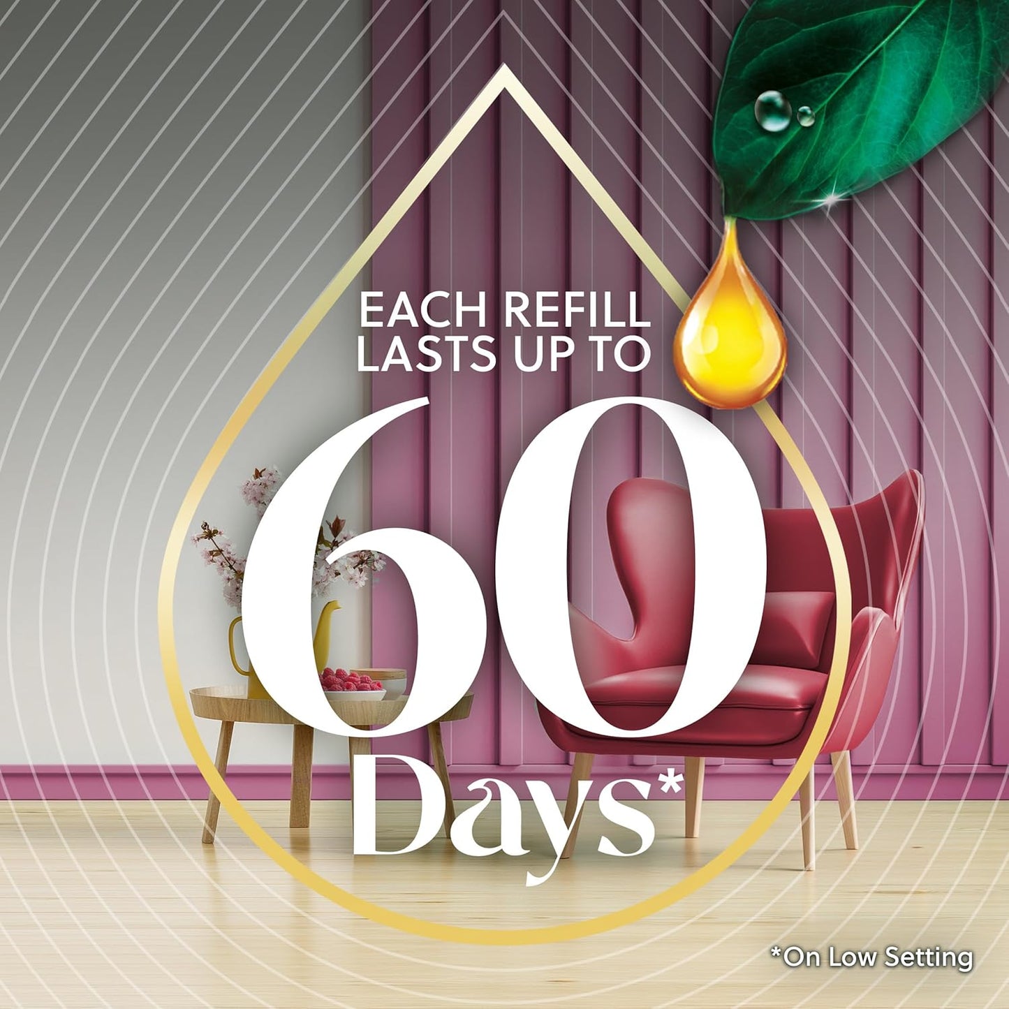 AIR WICK Scented Oil Vibrant Refill Cherry Blossom & Raspberry 5 ct.