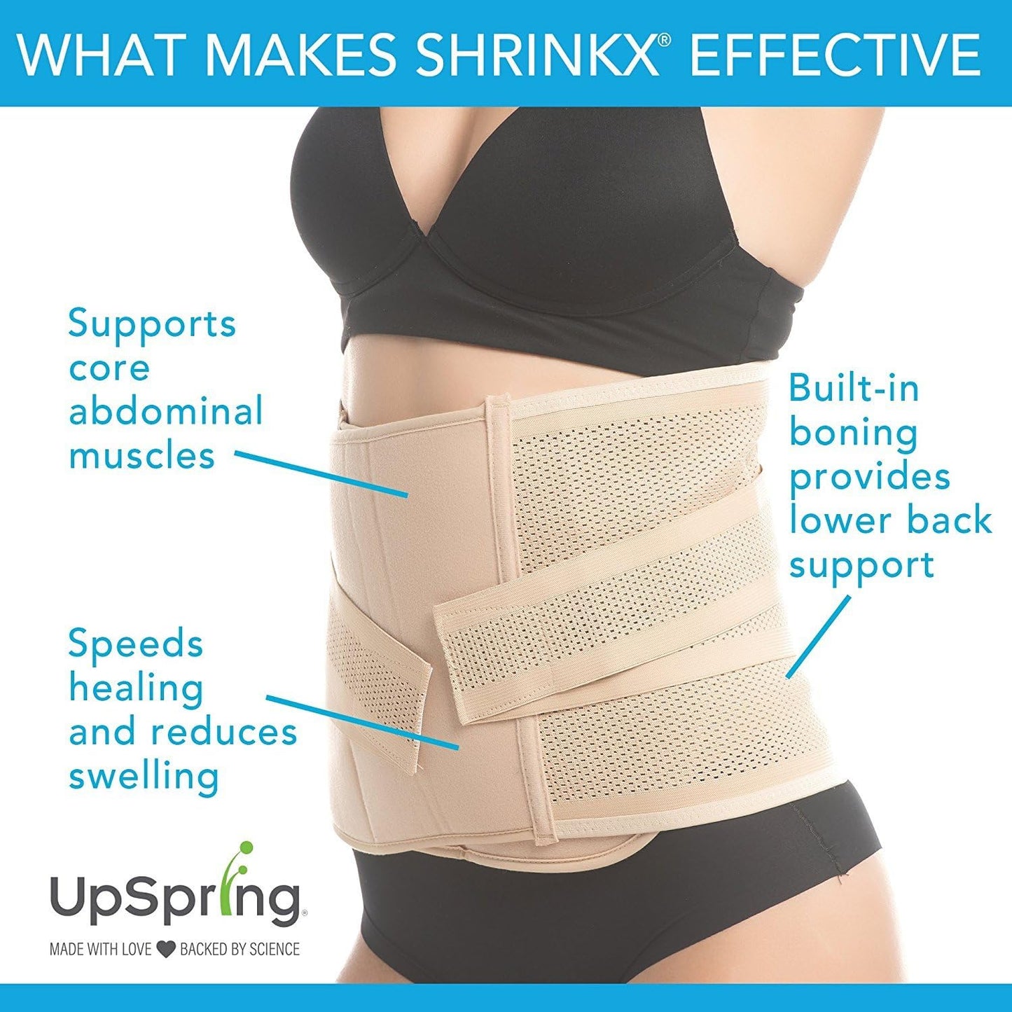 Upspring Shrinkx Belly Postpartum Belly Wrap | Post Pregnancy Belly Wrap