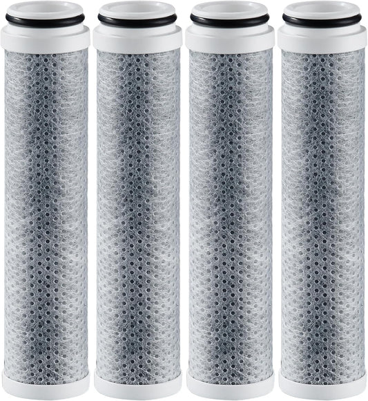 Cobbe 4 Pack Replacement Filters for Handheld Shower Head - 2.0 Carbon Shower Head Filter System - Removes Over 99% Chlorine - Reduces Dry Itchy Skin from Hard Water
