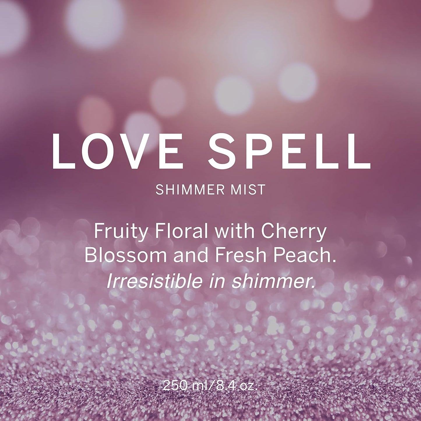 Victoria's Secret Love Spell Shimmer Mist, Body Spray for Women, Notes of Cherry Blossom and Fresh Peach Fragrance (8.4 oz)