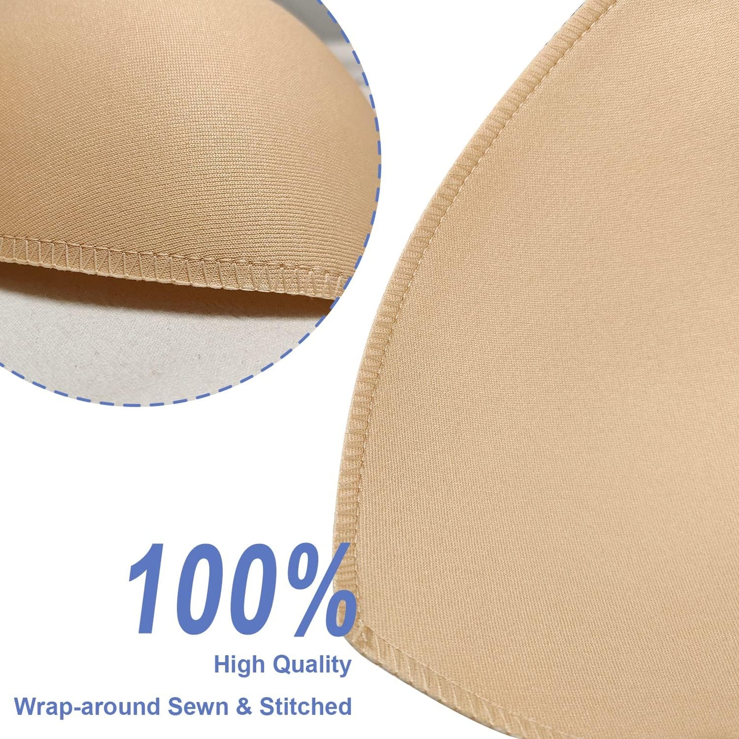 Bra Pad Insert,Removable Sport Bra Cup Triangle Breathable & Reusable Bra Pad for Yoga Bra,Swimsuits,Bikini