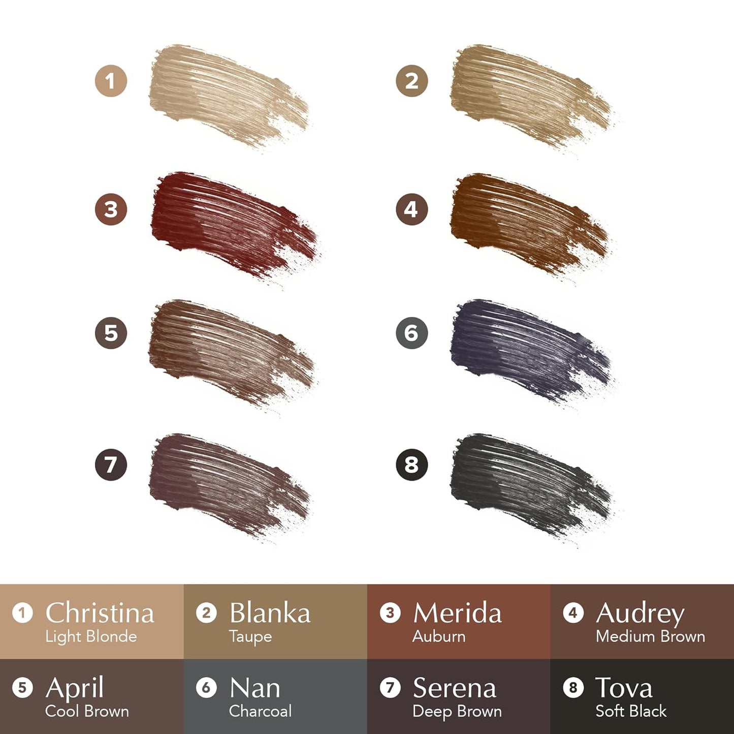 Thrive Causemetics Instant Brow Fix Semi-Permanent Eyebrow Gel, Waterproof Tinted Eye Brow Gel with Vitamin B5, Smudge-Proof, Long Lasting Definition, Vegan & Cruelty Free, Merida (Auburn)